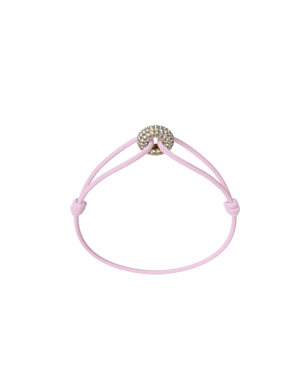 Mini Golden Soho Pave Cord Bracelet