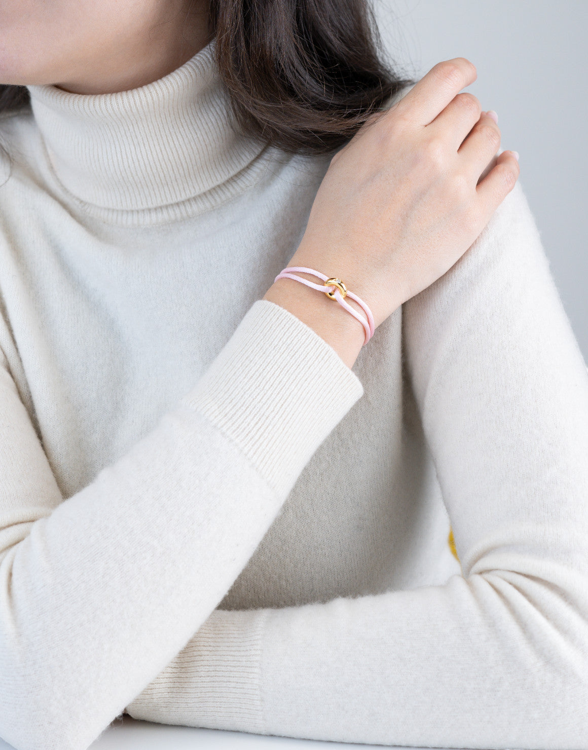 Golden Diamond Cord Bracelet