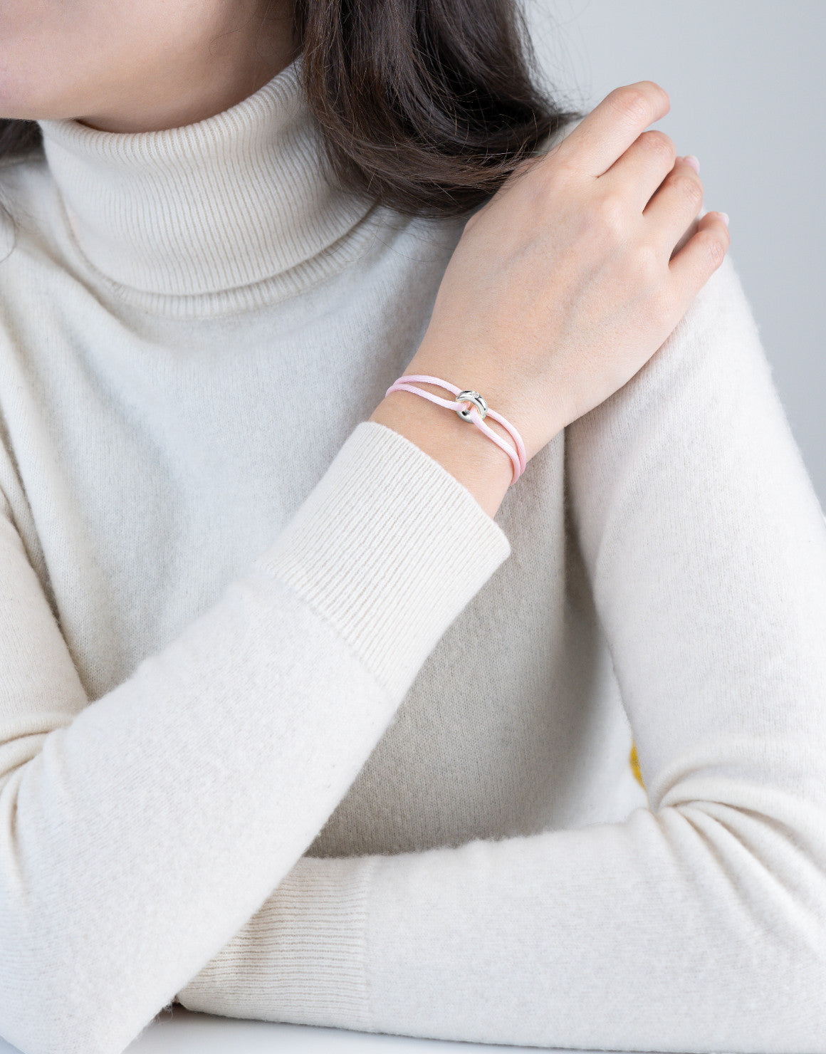 Silver Soho Diamond Cord Bracelet