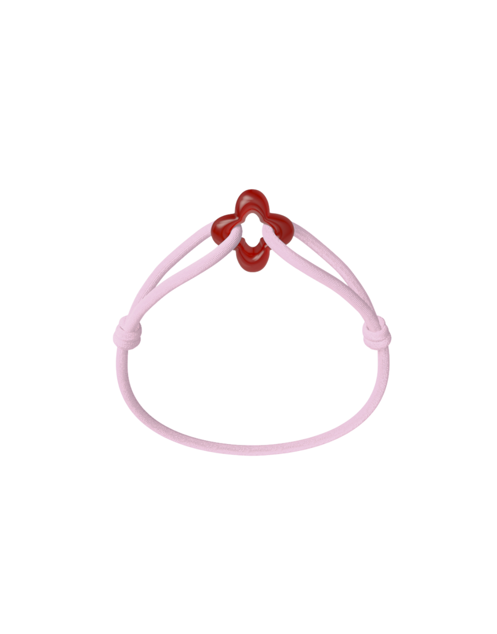 Red Clover Cord Bracelet with Carnelian