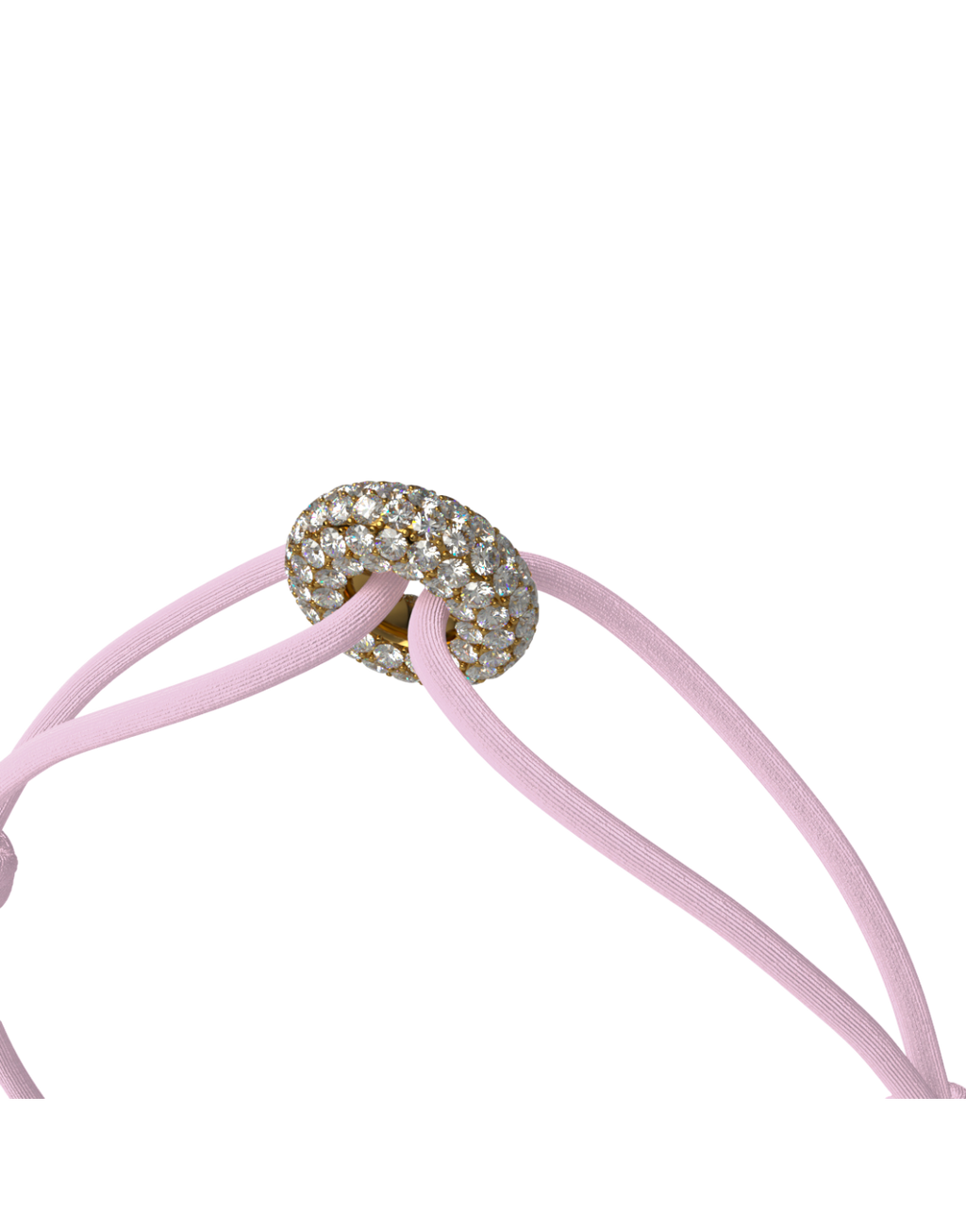 Mini Golden Soho Pave Cord Bracelet