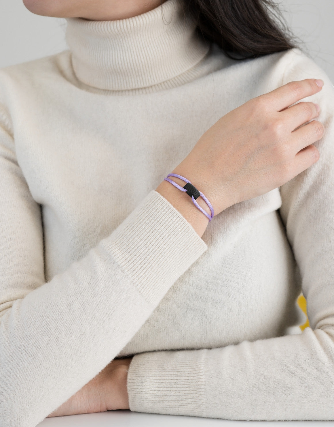 Carbon Regent Cord Bracelet