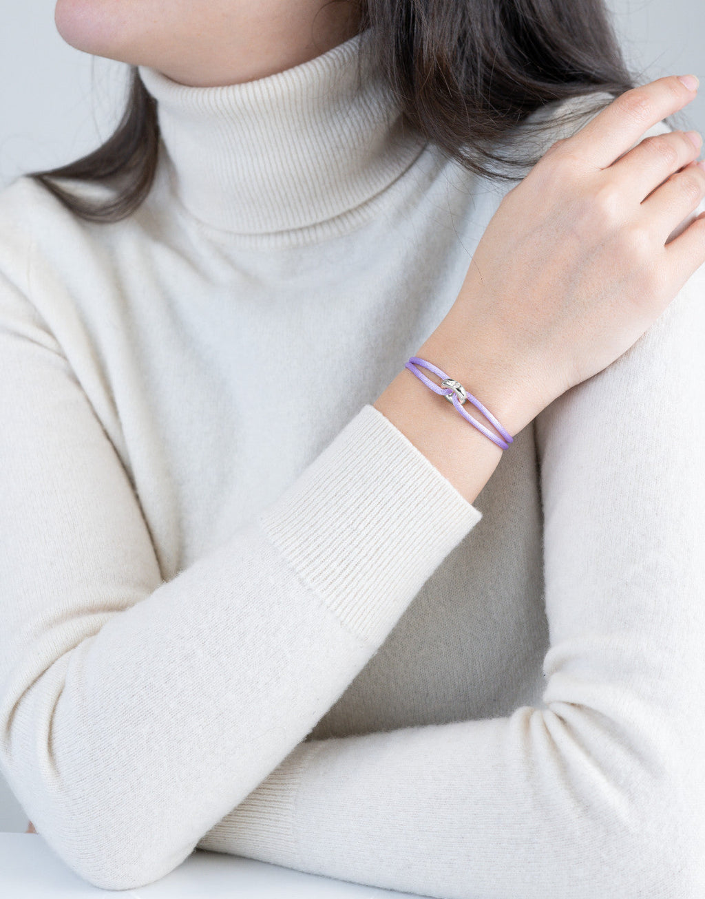 Silver Soho Diamond Cord Bracelet