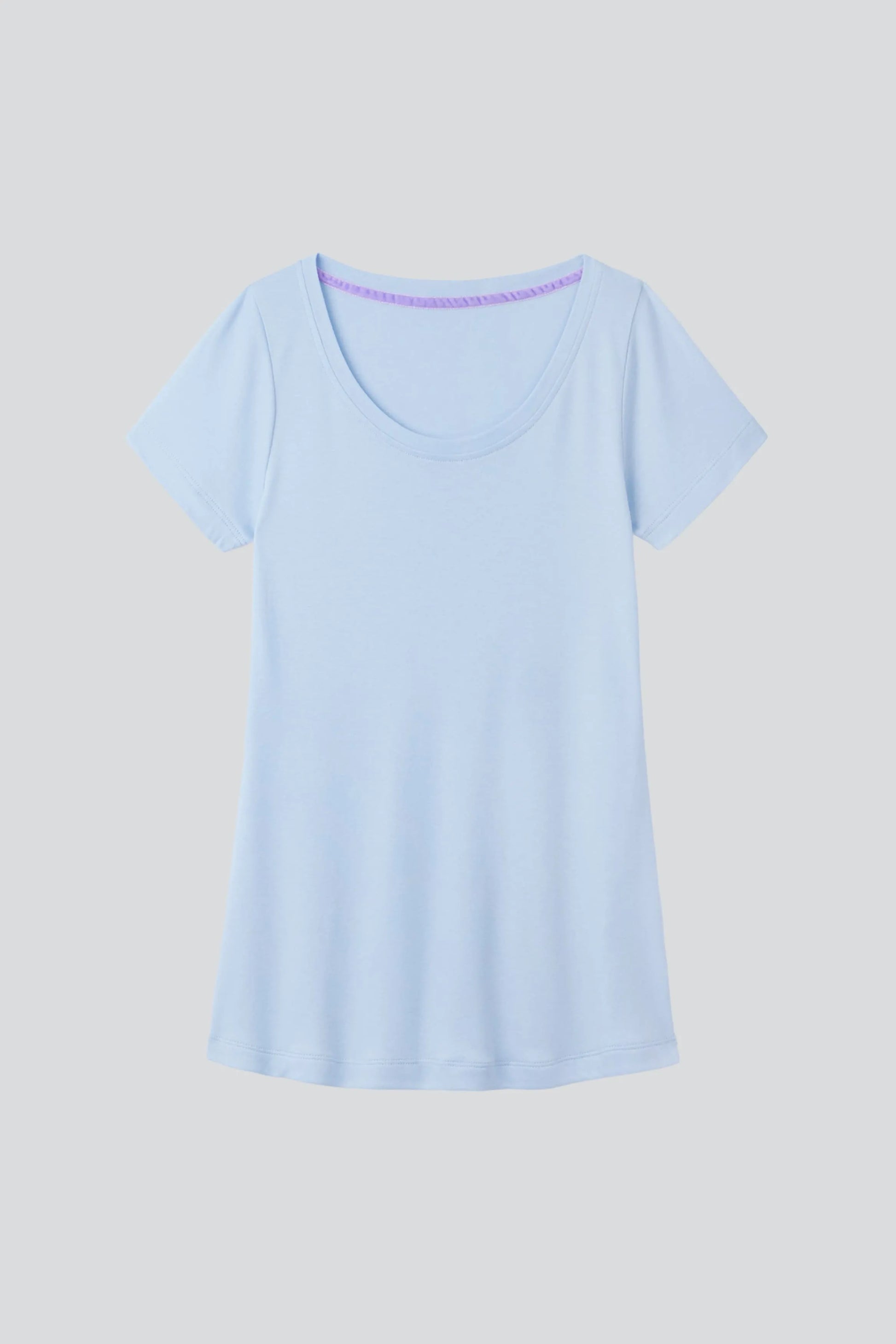 Women's Scoop Neck Cotton Modal T-Shirt Short Sleeve