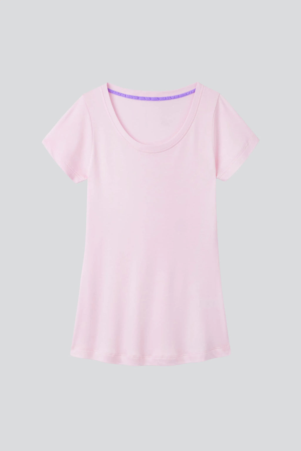Women's Scoop Neck Cotton Modal T-Shirt Short Sleeve