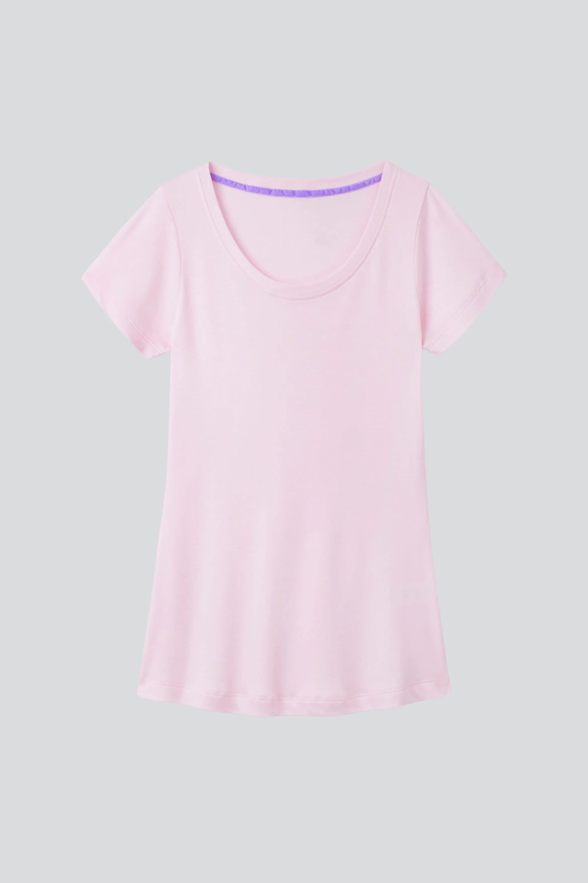 Women's Scoop Neck Cotton Modal T-Shirt Short Sleeve