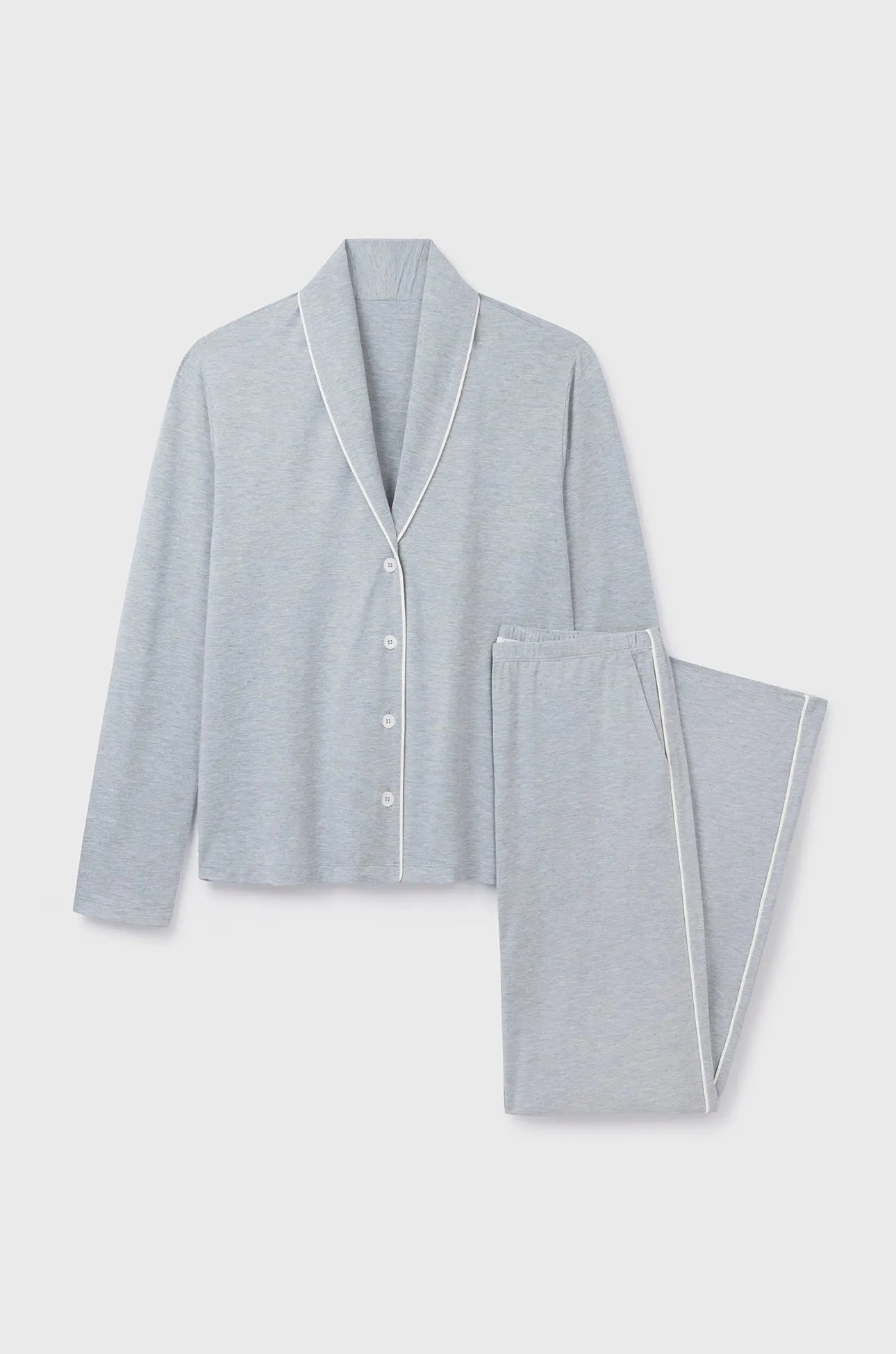 Shawl Collar Pyjama Set in Micromodal