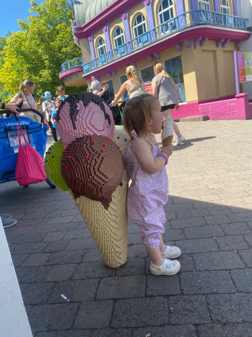 Lilac Floral Cotton Romper