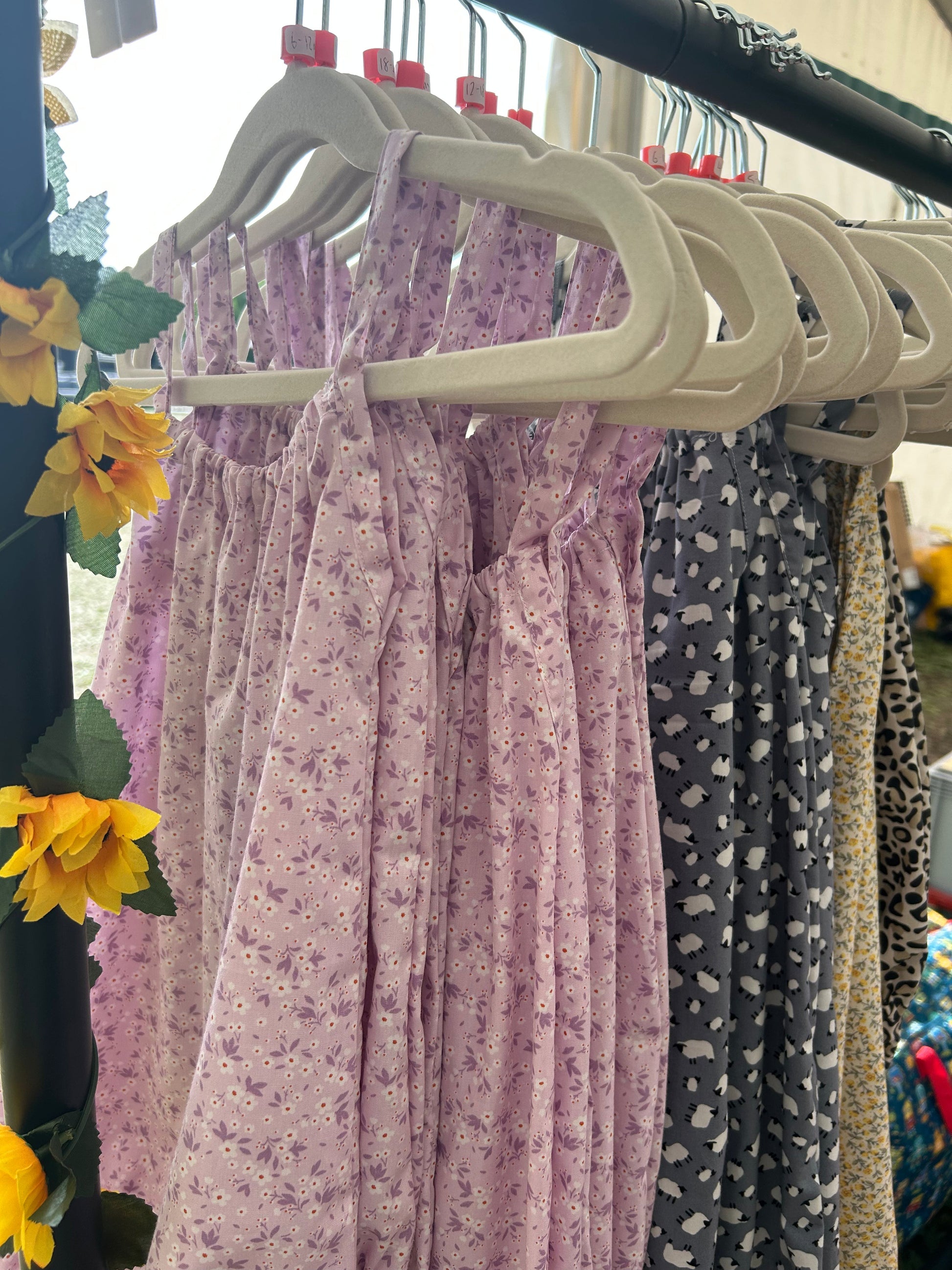 Lilac Floral Cotton Romper