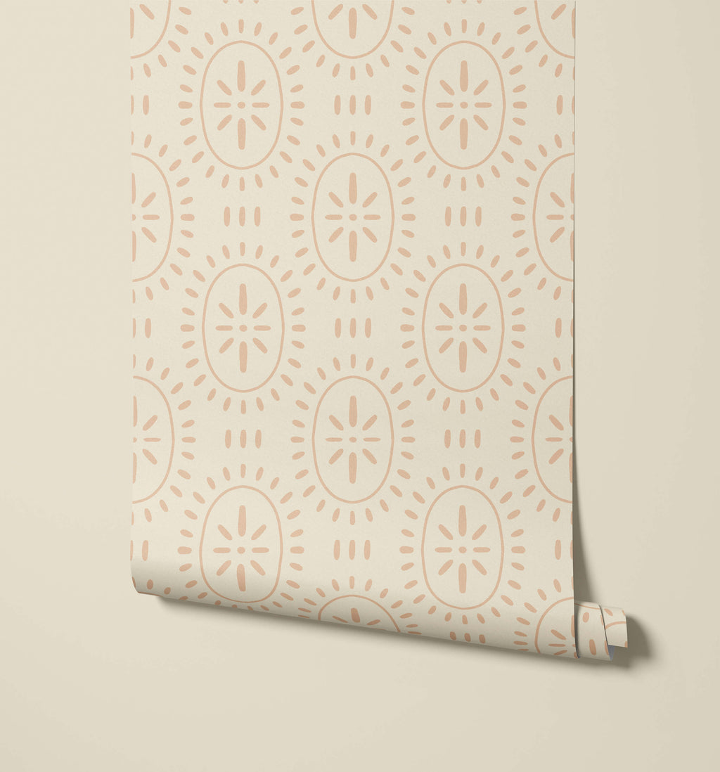 Limba Sun Pattern Wallpaper