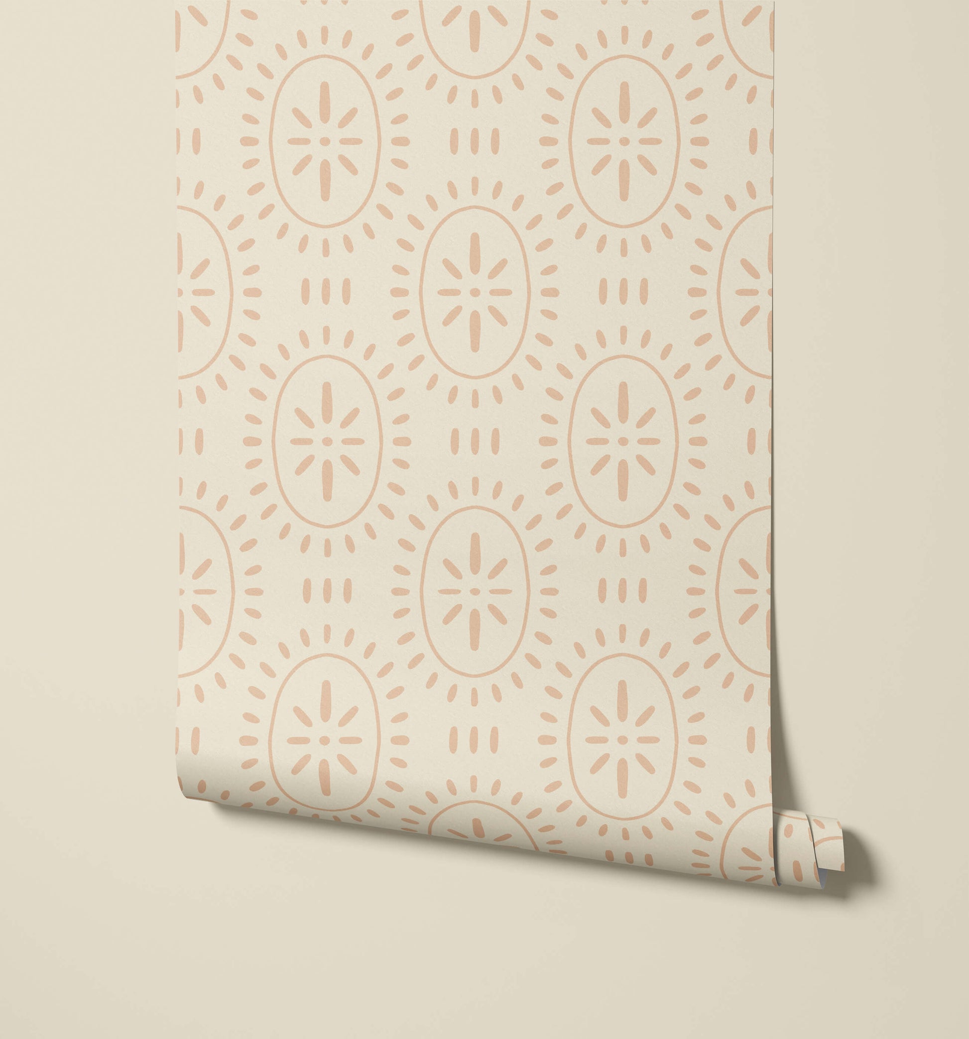 Limba Sun Pattern Wallpaper