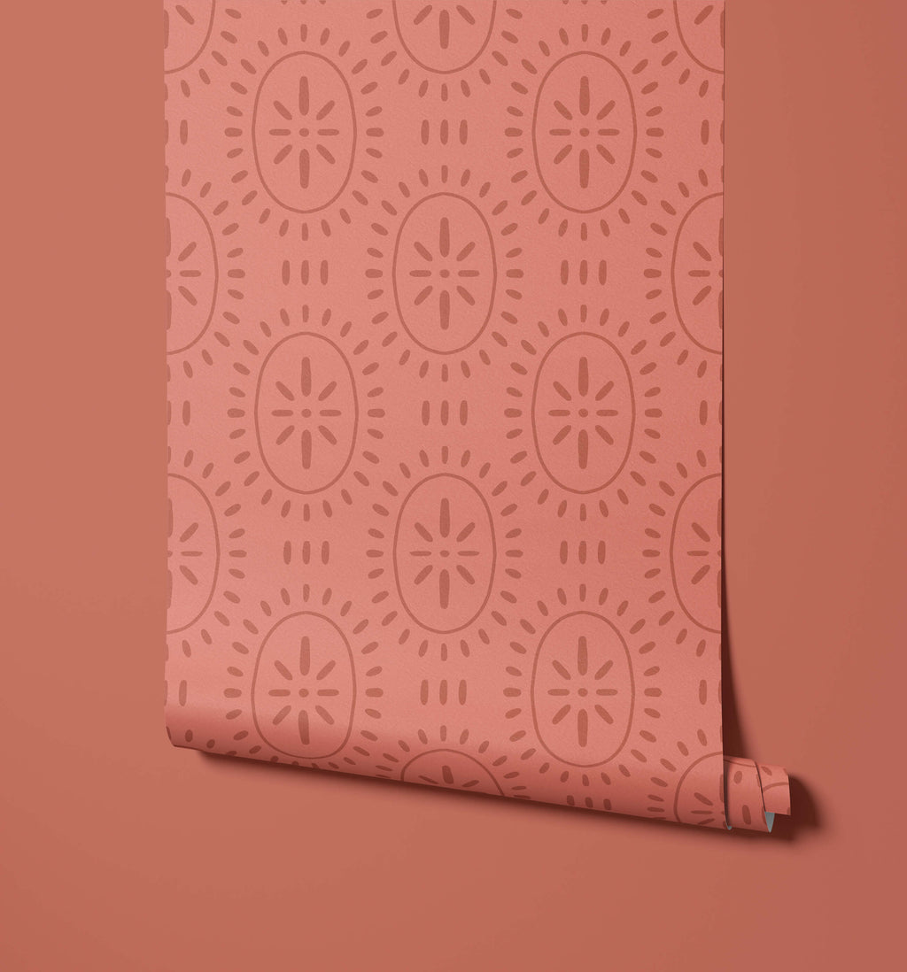 Limba Sun Pattern Wallpaper