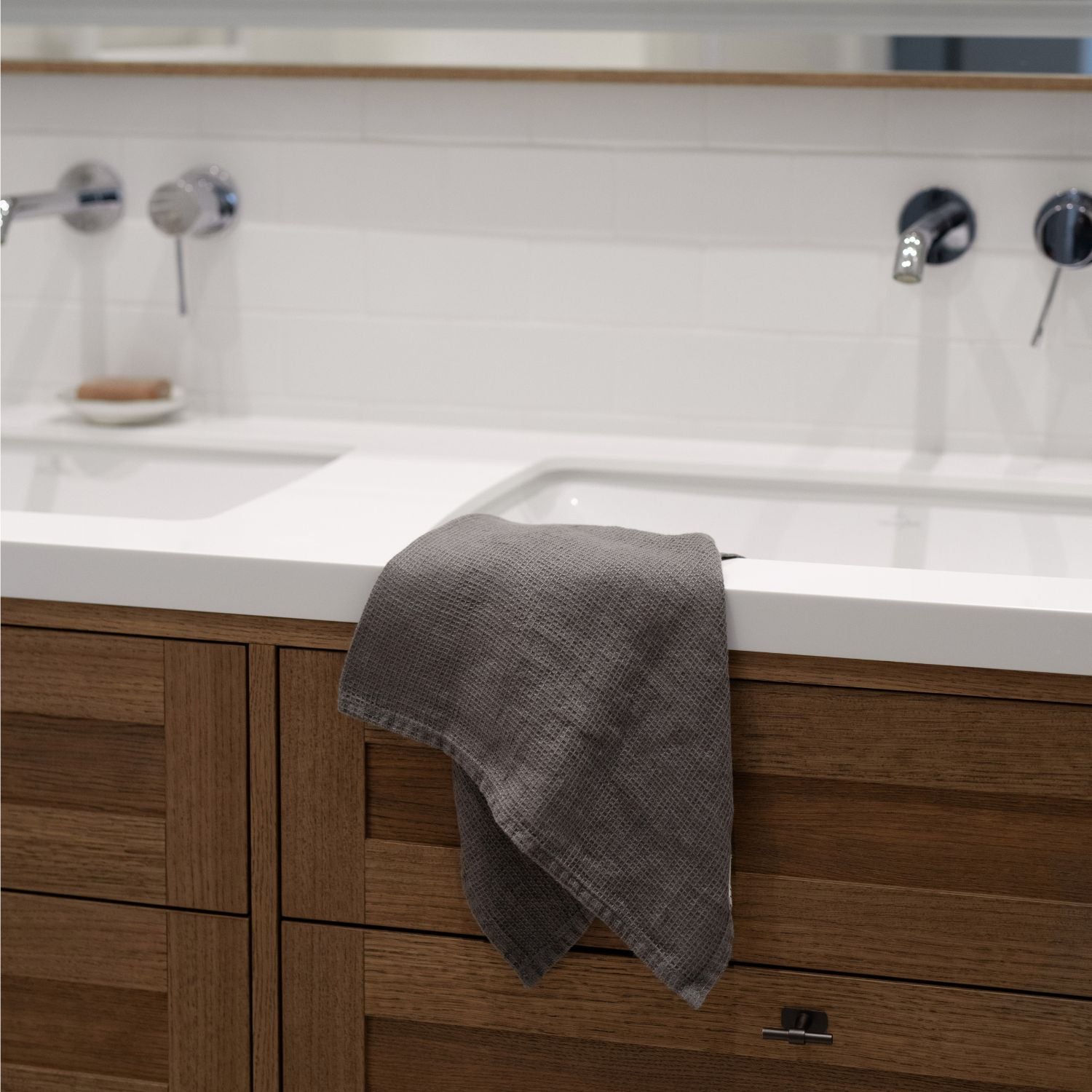Luxurious Waffle Linen Bath Towel Set – Soft & Absorbent by Linen Tales at www.brixbailey.com
