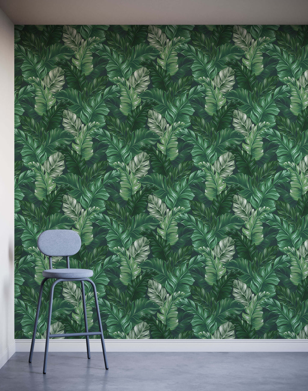 Lobate Tropical Leaf Wallpaper