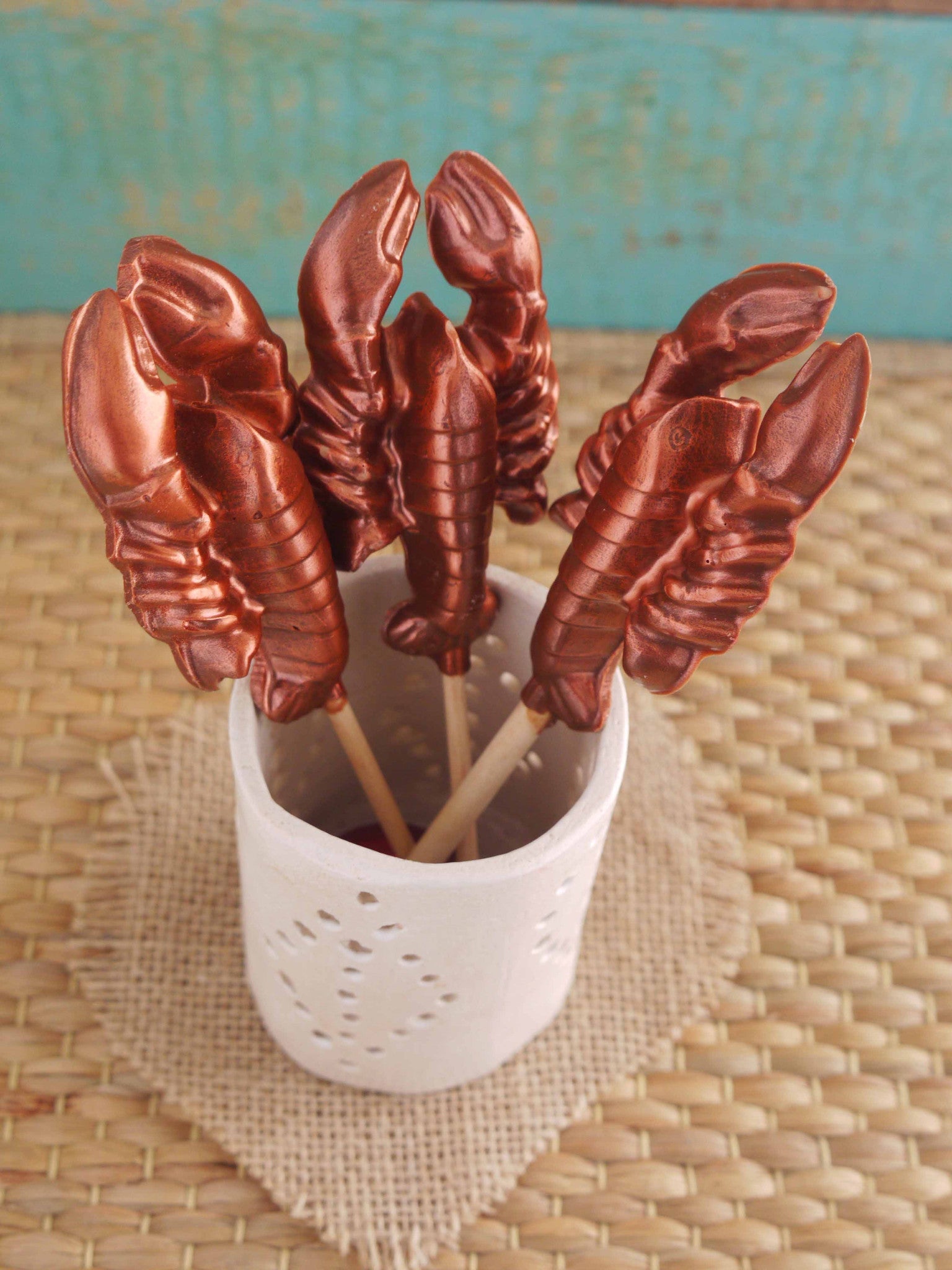 Lobster Lollipop in Milk Chocolate