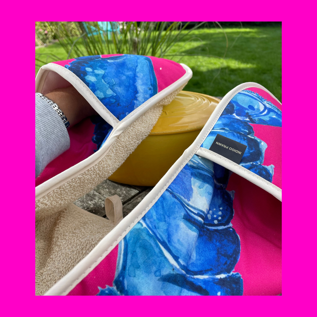 Super Duper Pink Lobster Oven Gloves