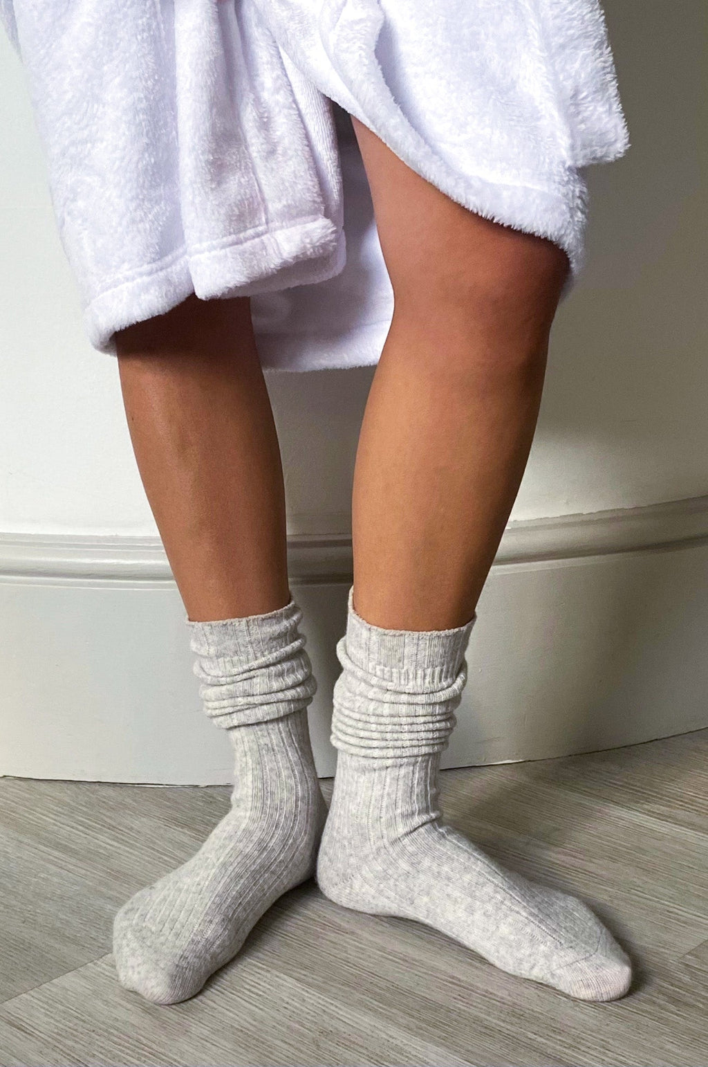 Long Merino Wool and Cashmere Socks