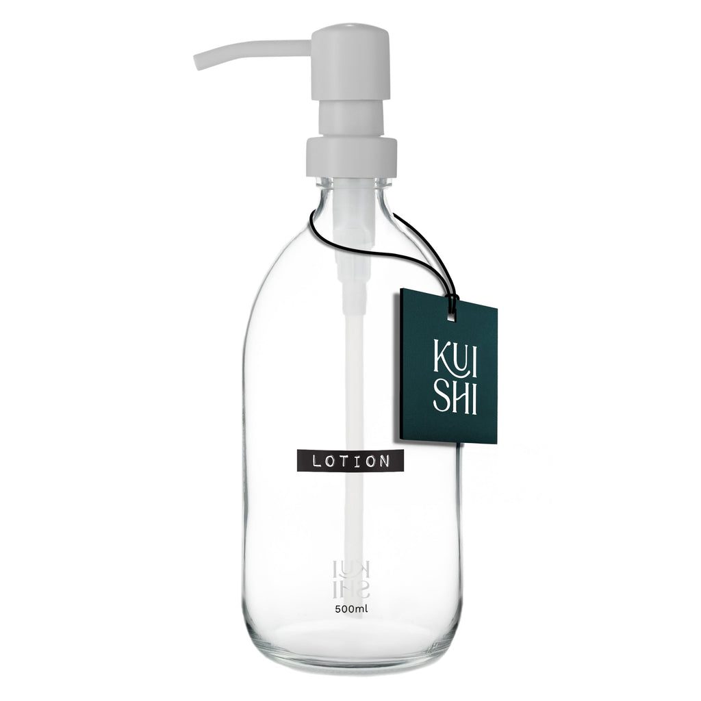 Vintage Clear Glass Dispenser Bottle 500ml