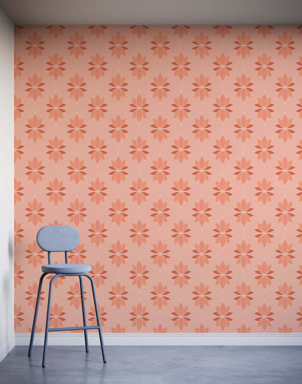 Lotus Wallpaper Neutral Minimal