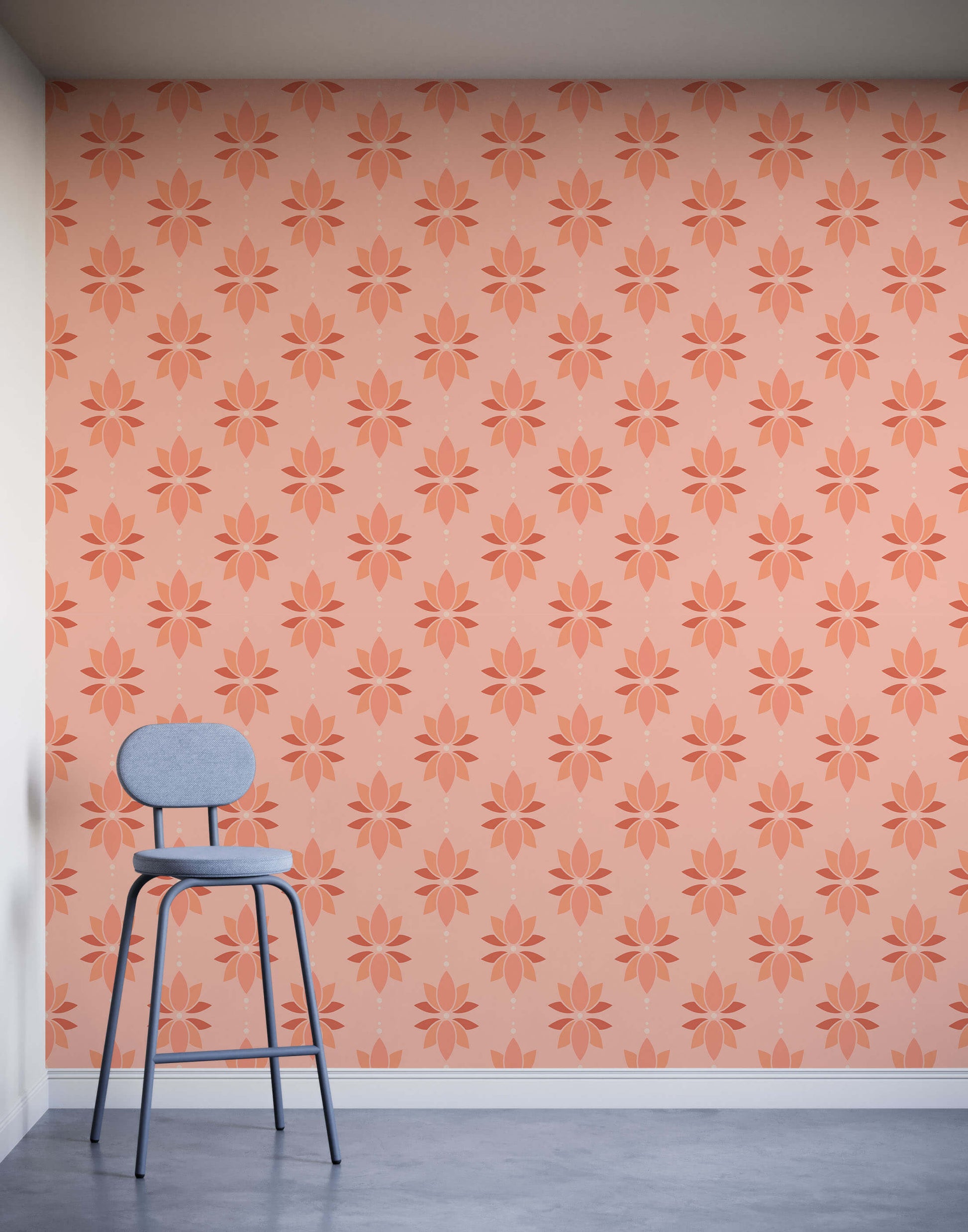 Lotus Wallpaper Neutral Minimal