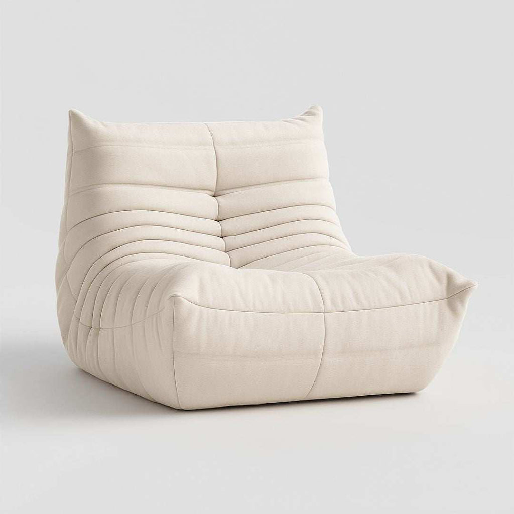 Caterpillar Lounger Chair in Premium Suede