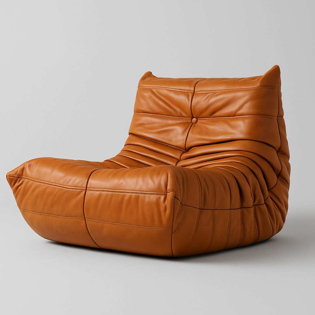 Caterpillar Lounger Chair in Premium Suede