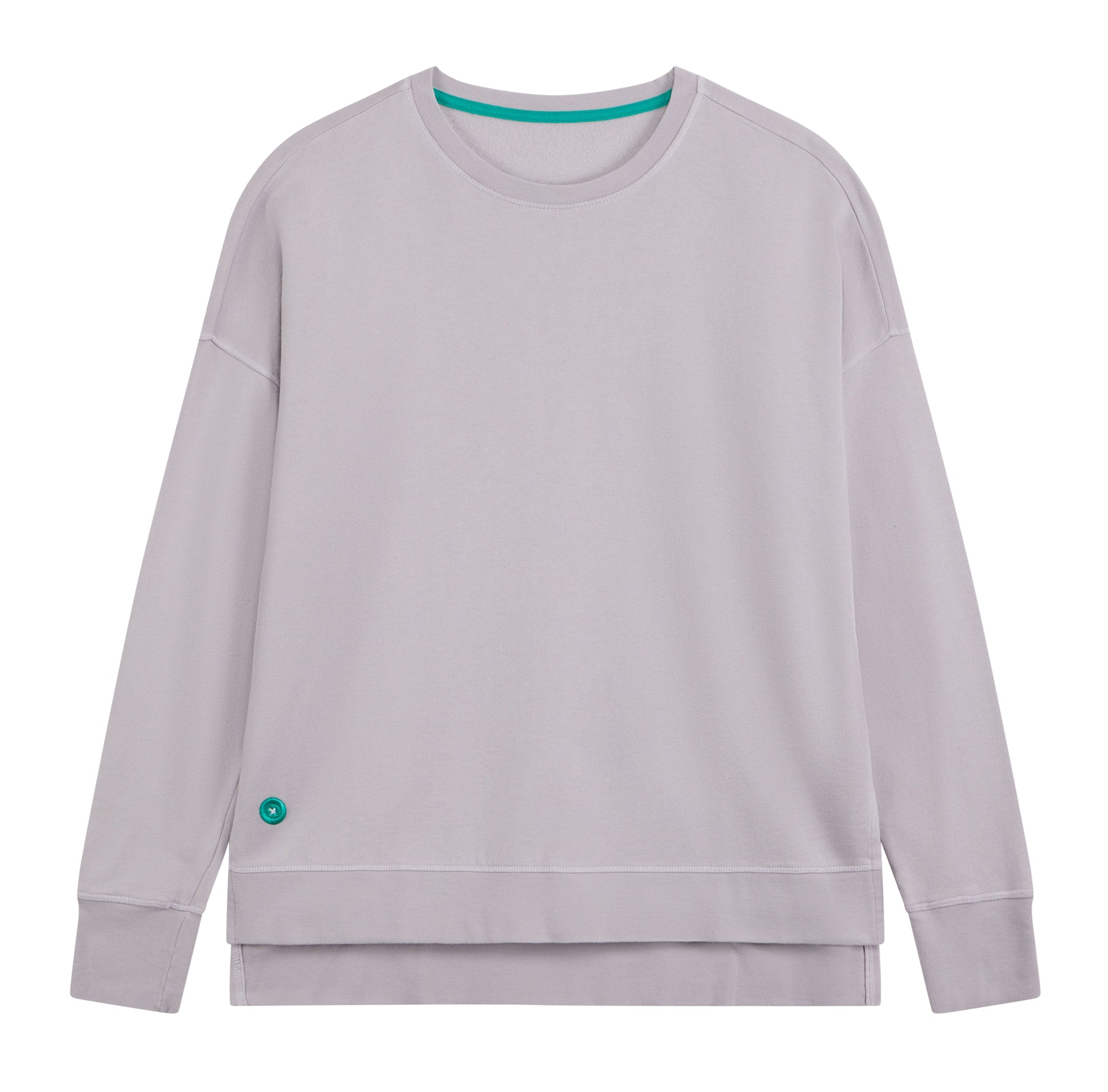 Longline Unisex Sweatshirt in Organic Cotton and Modal