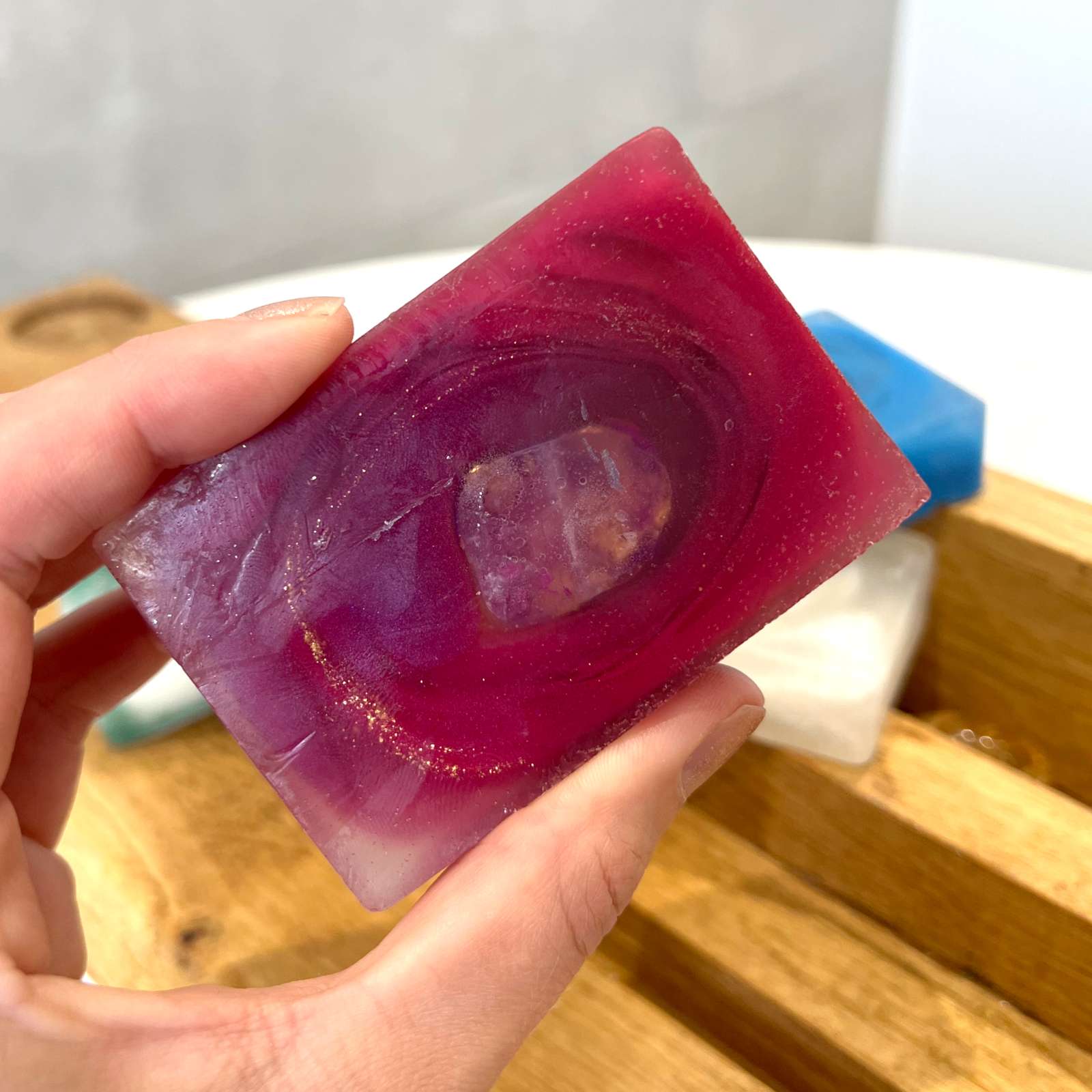 Love Crystal Soap Bar with Rose Quartz