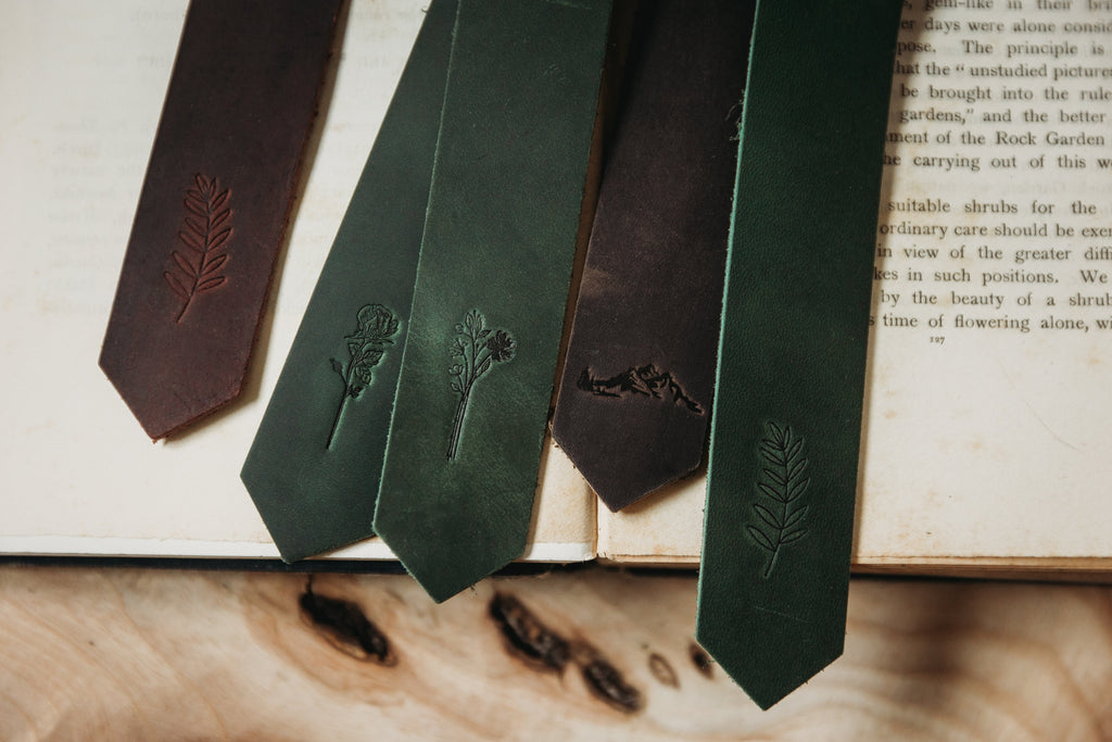 Handcrafted Leather Bookmarks