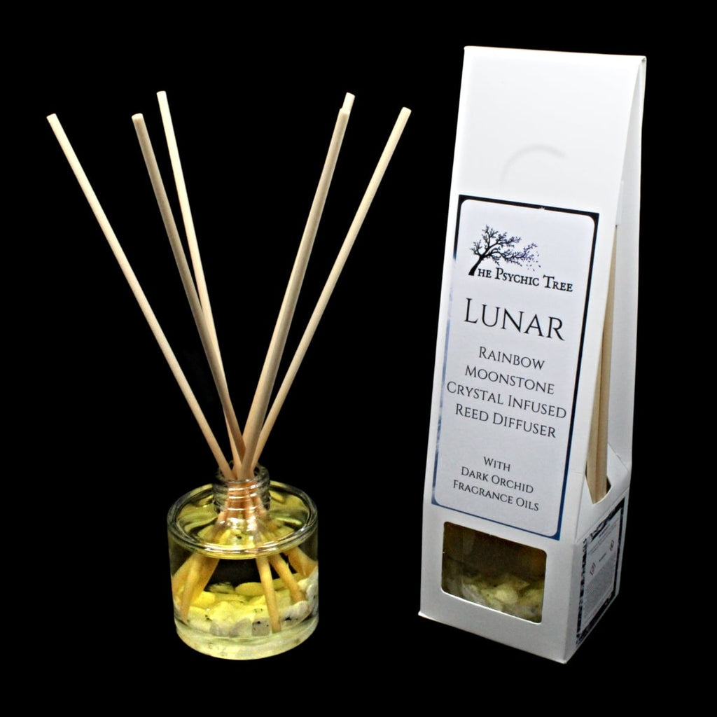 Lunar Crystal Infused Reed Diffuser with Moonstone