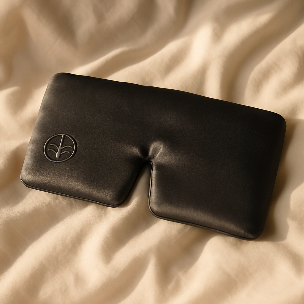 Grey Charcoal Eucalyptus Silk Eye Mask