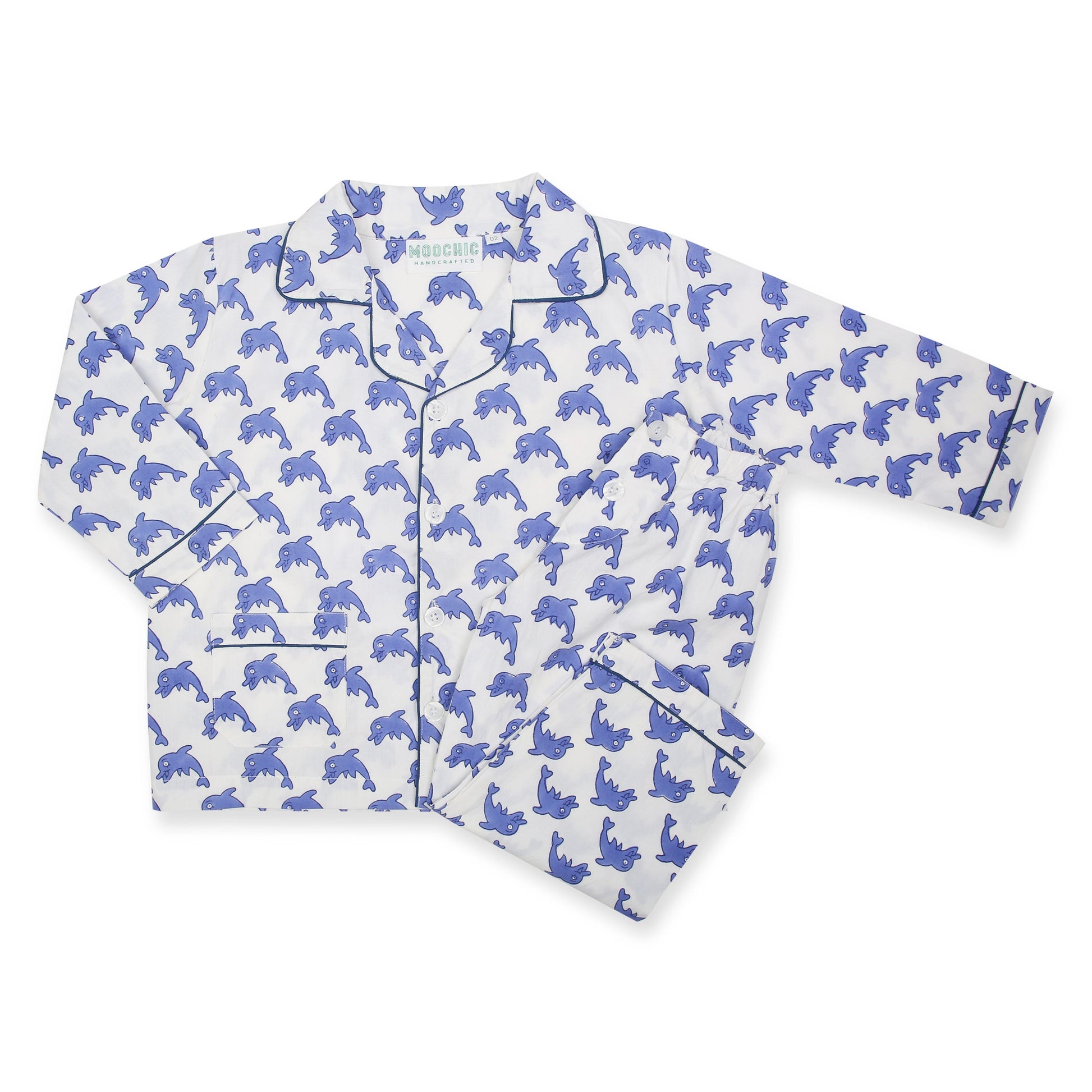Dolphin Children's Pyjamas in Soft Cotton