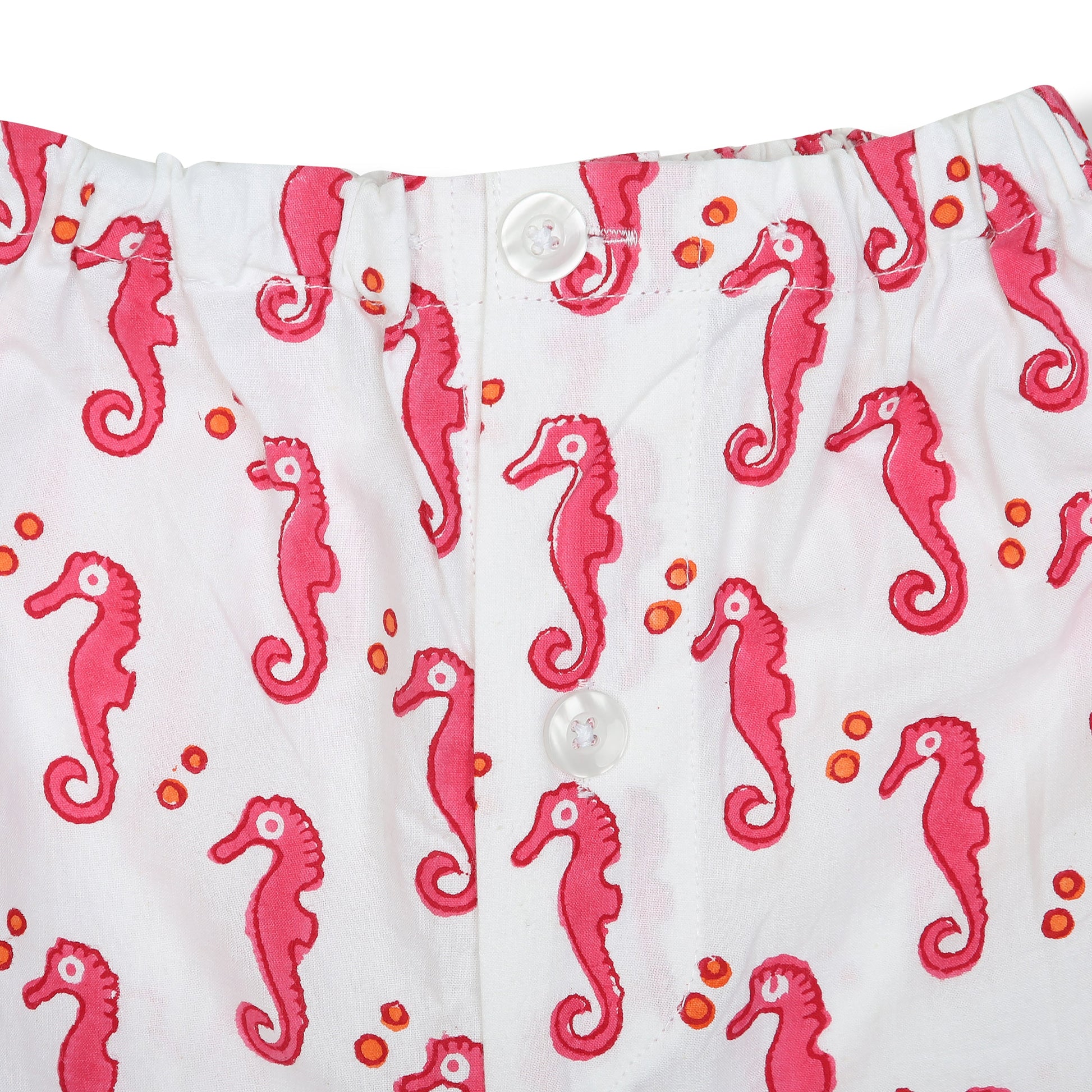 Sea Horse Children's Pyjamas in Pink or Blue