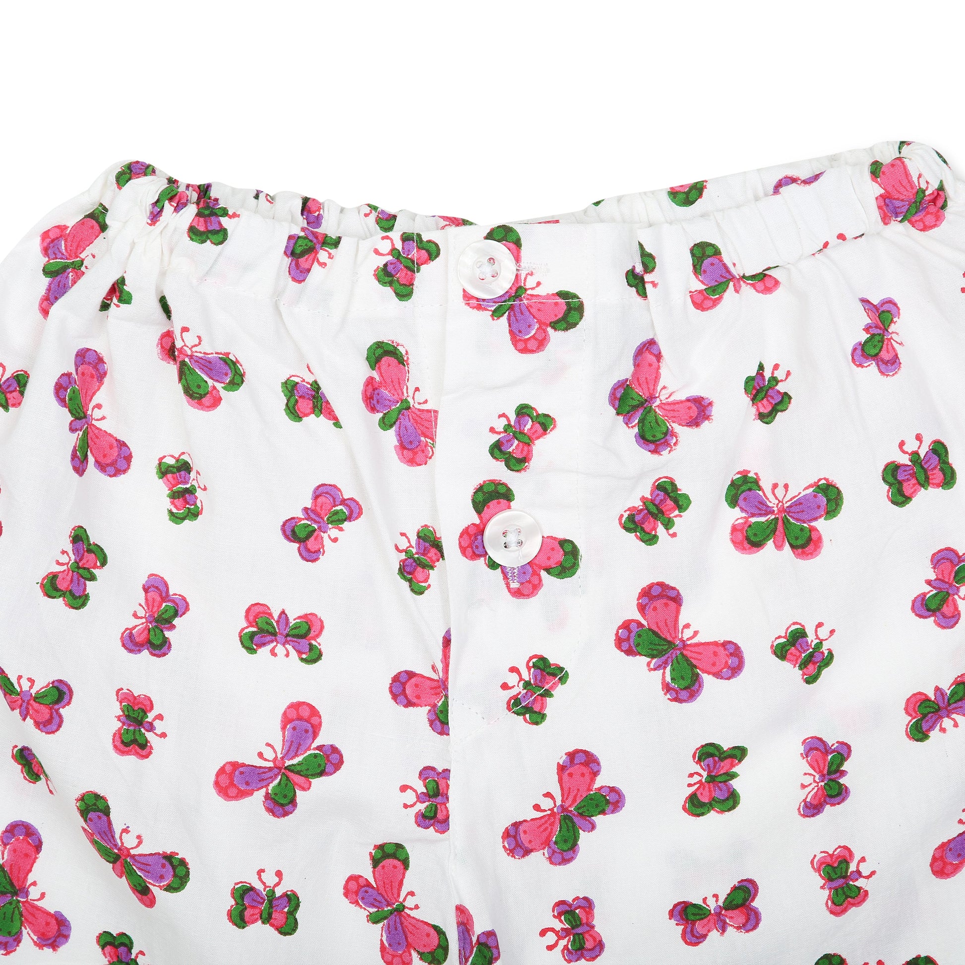 Butterfly Children's Pyjamas in Pink, Purple and Green