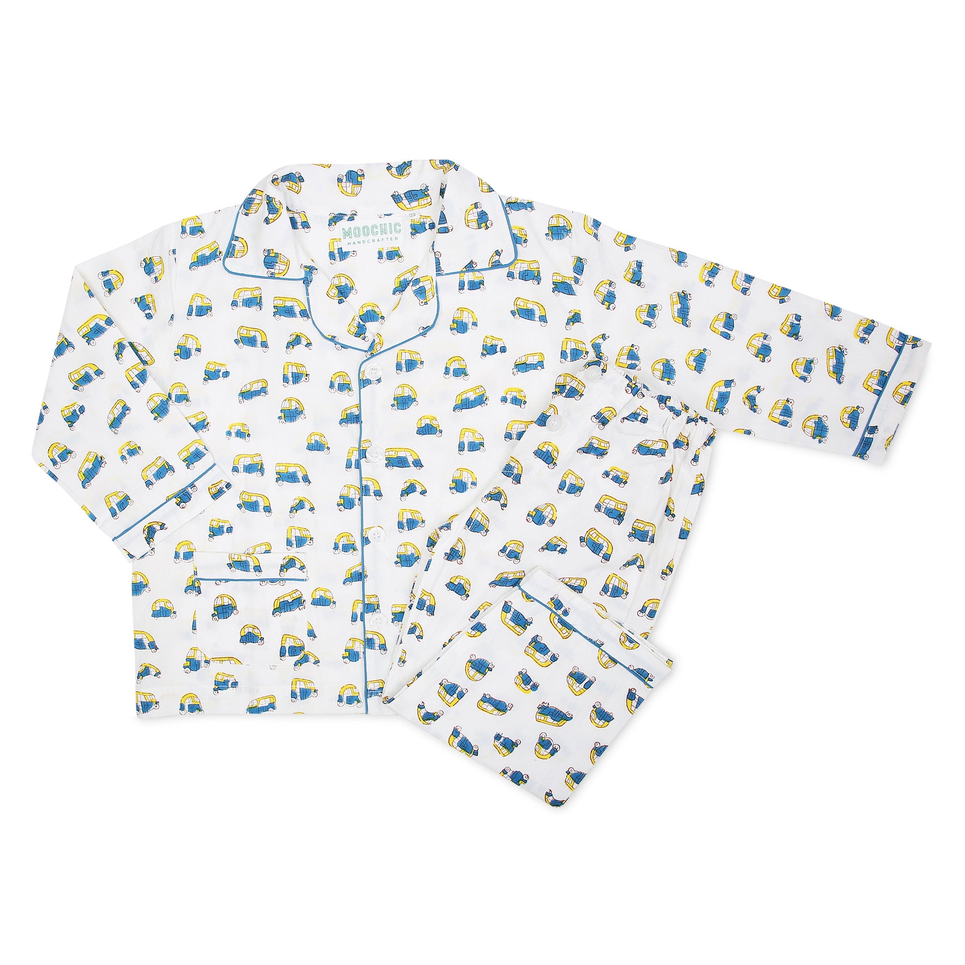 Children's Pyjamas Blue and Yellow