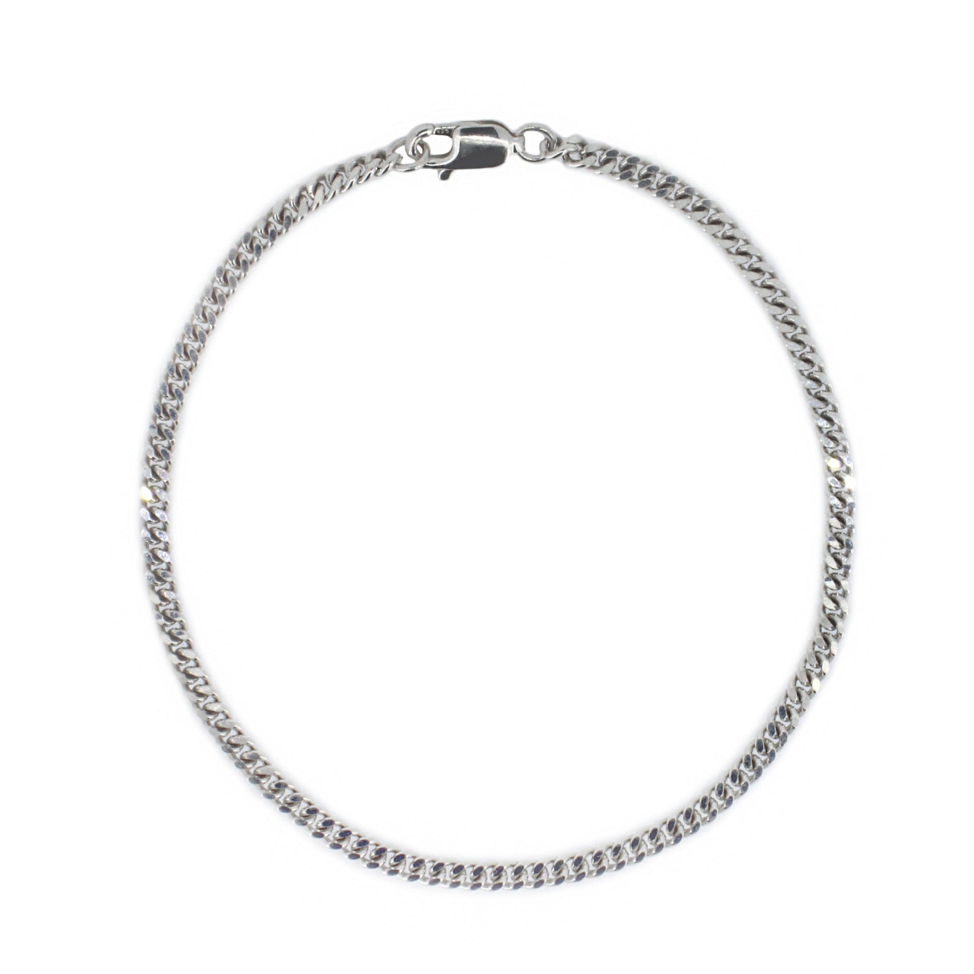 Cuban Curb Chain Necklace in Sterling Silver