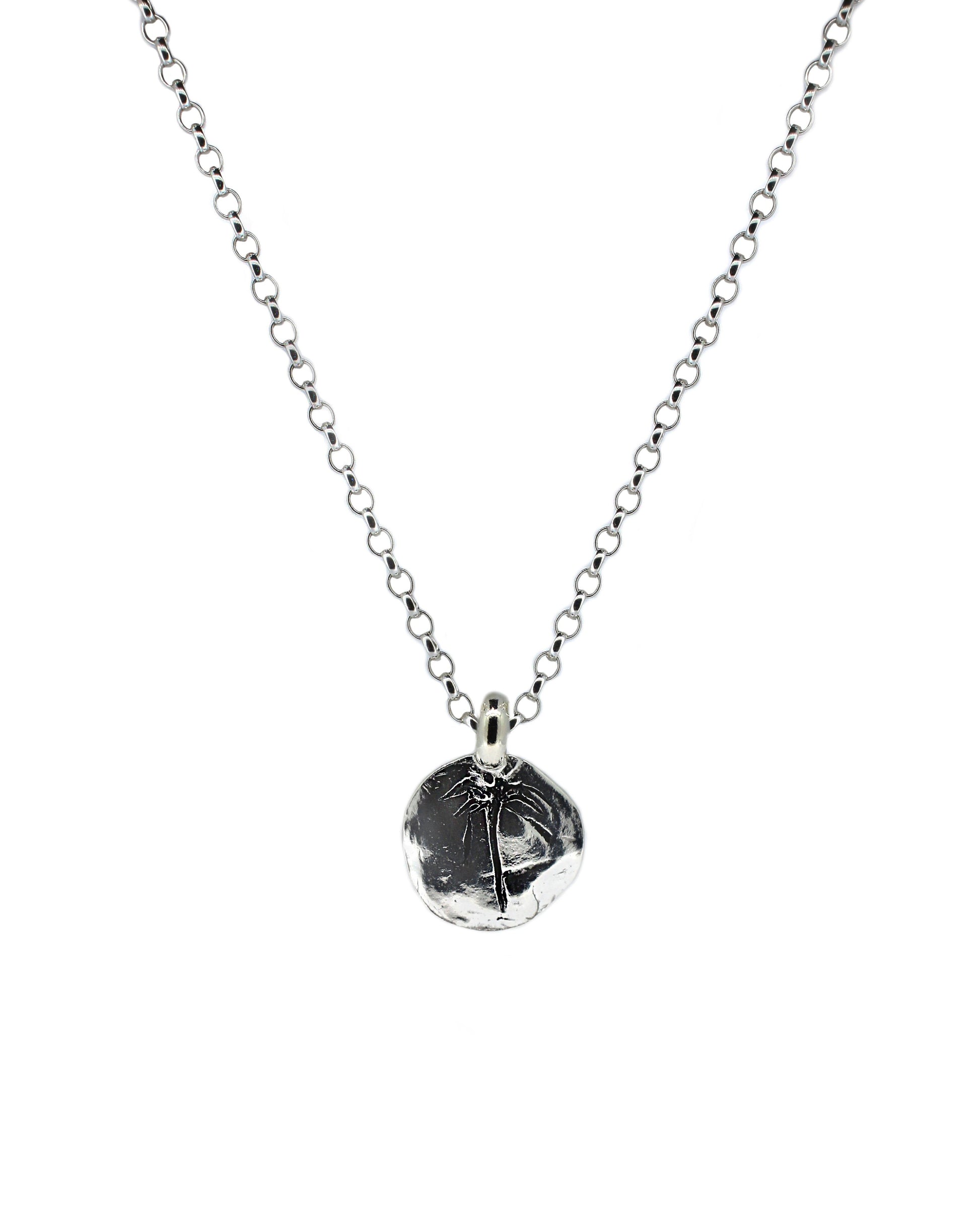 Sterling Silver Palm Talisman Necklace