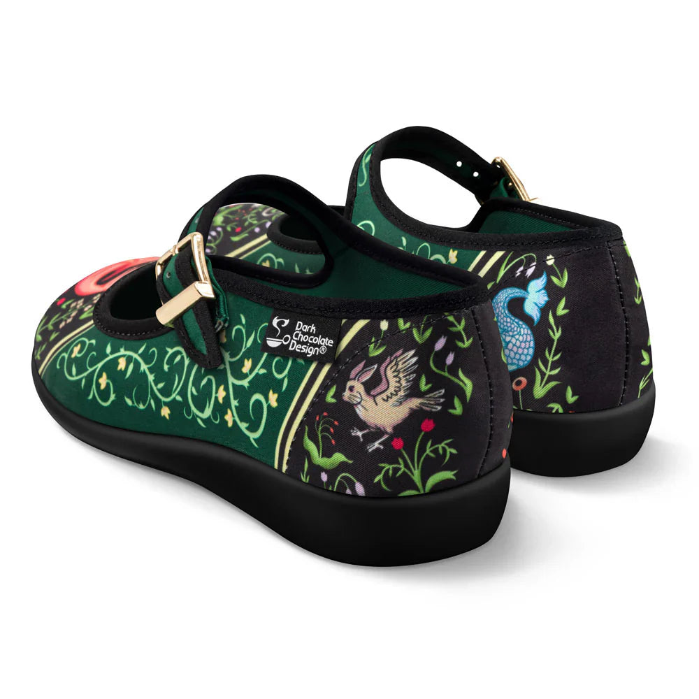 Medieval Bestiary Mary Jane Flat Shoes for Women