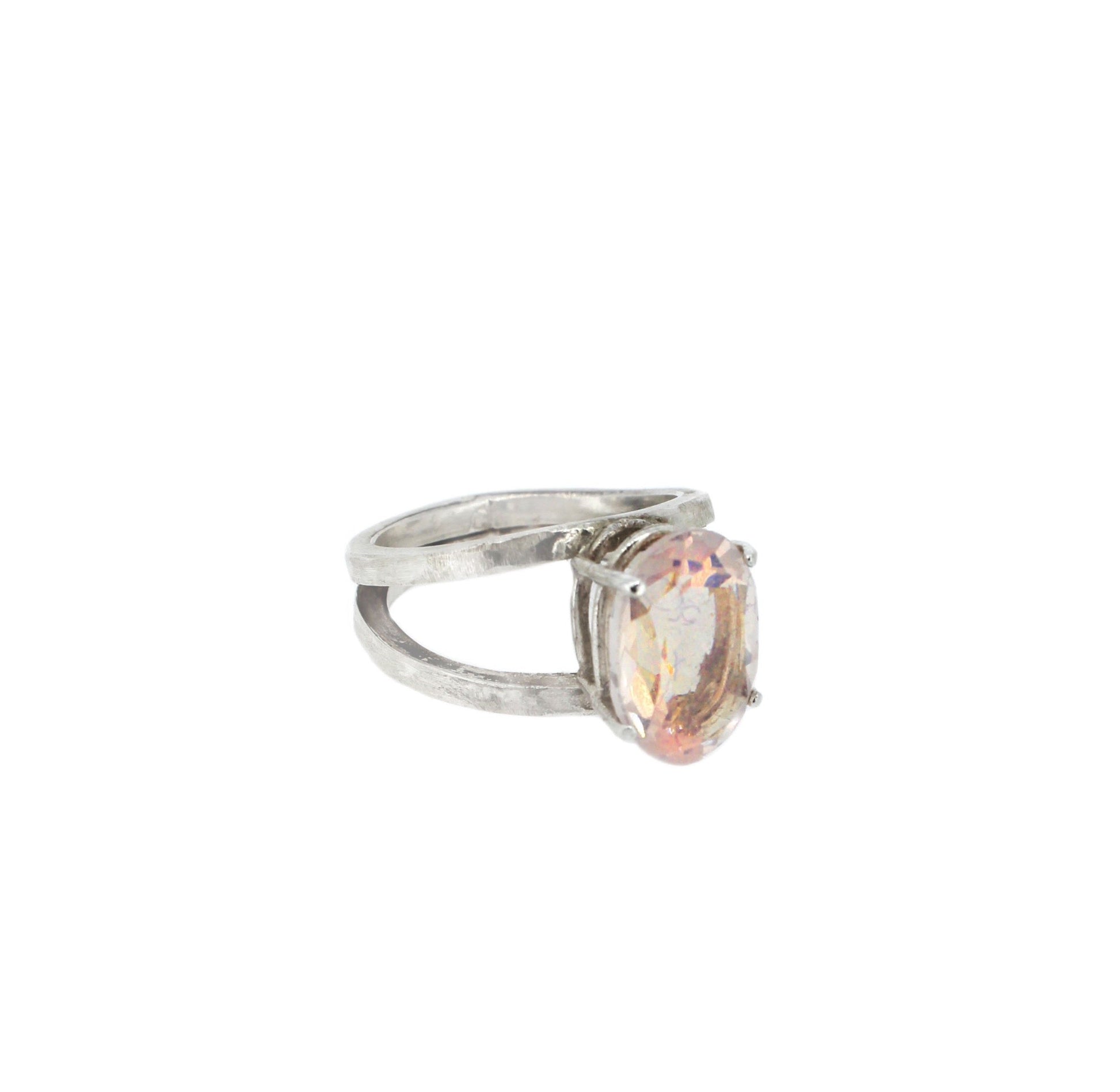 Maxi Double Empire Ring Rose Quartz