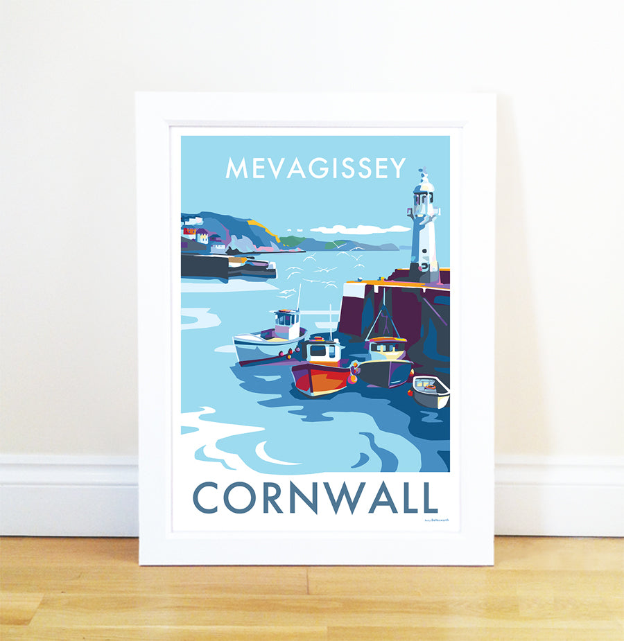 Mevagissey Harbour Cornwall Print