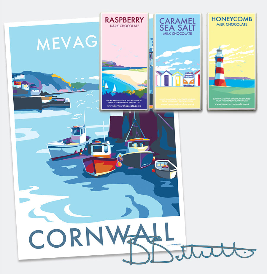 Mevagissey Harbour Cornwall Print