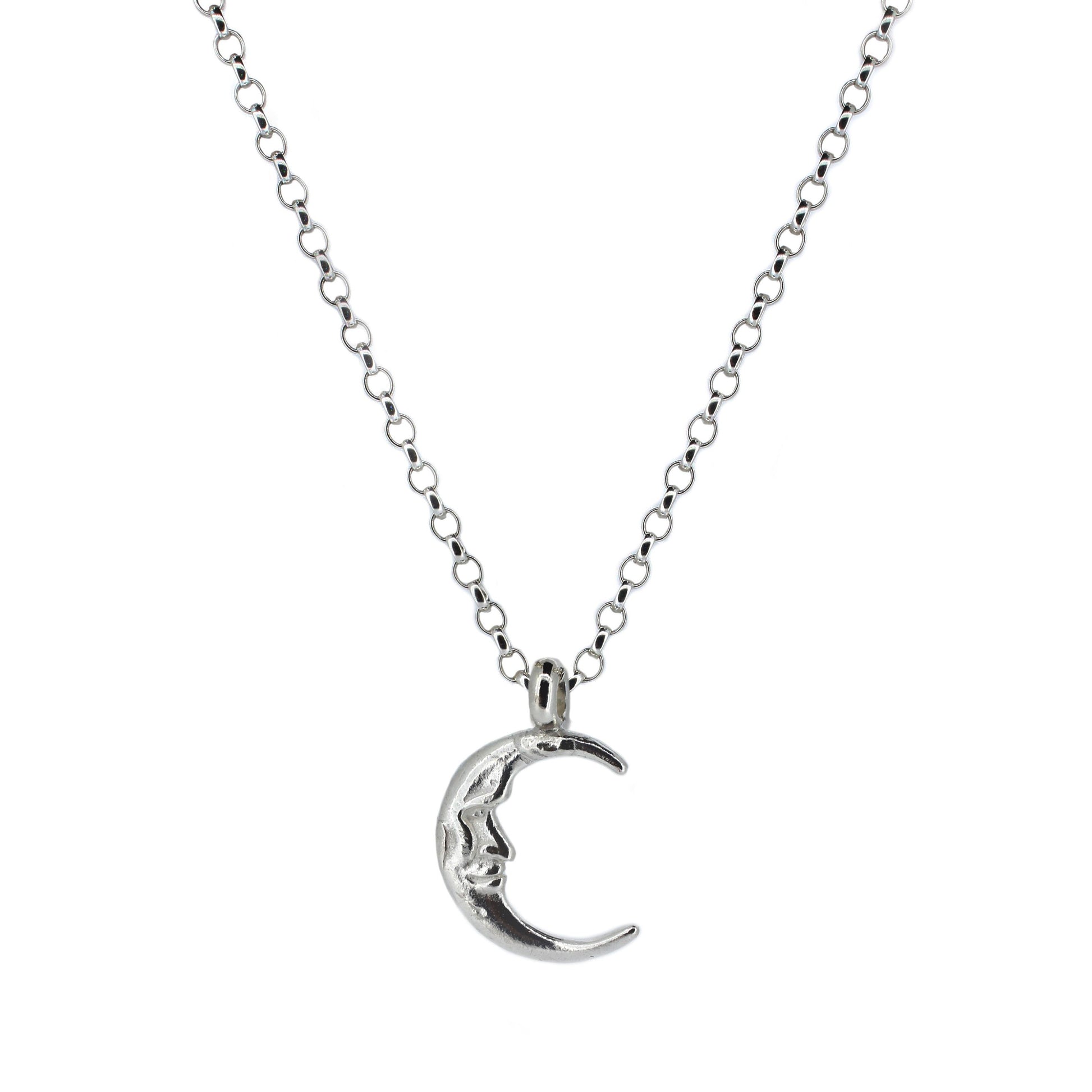 Sleeper Moon Necklace Sterling Silver