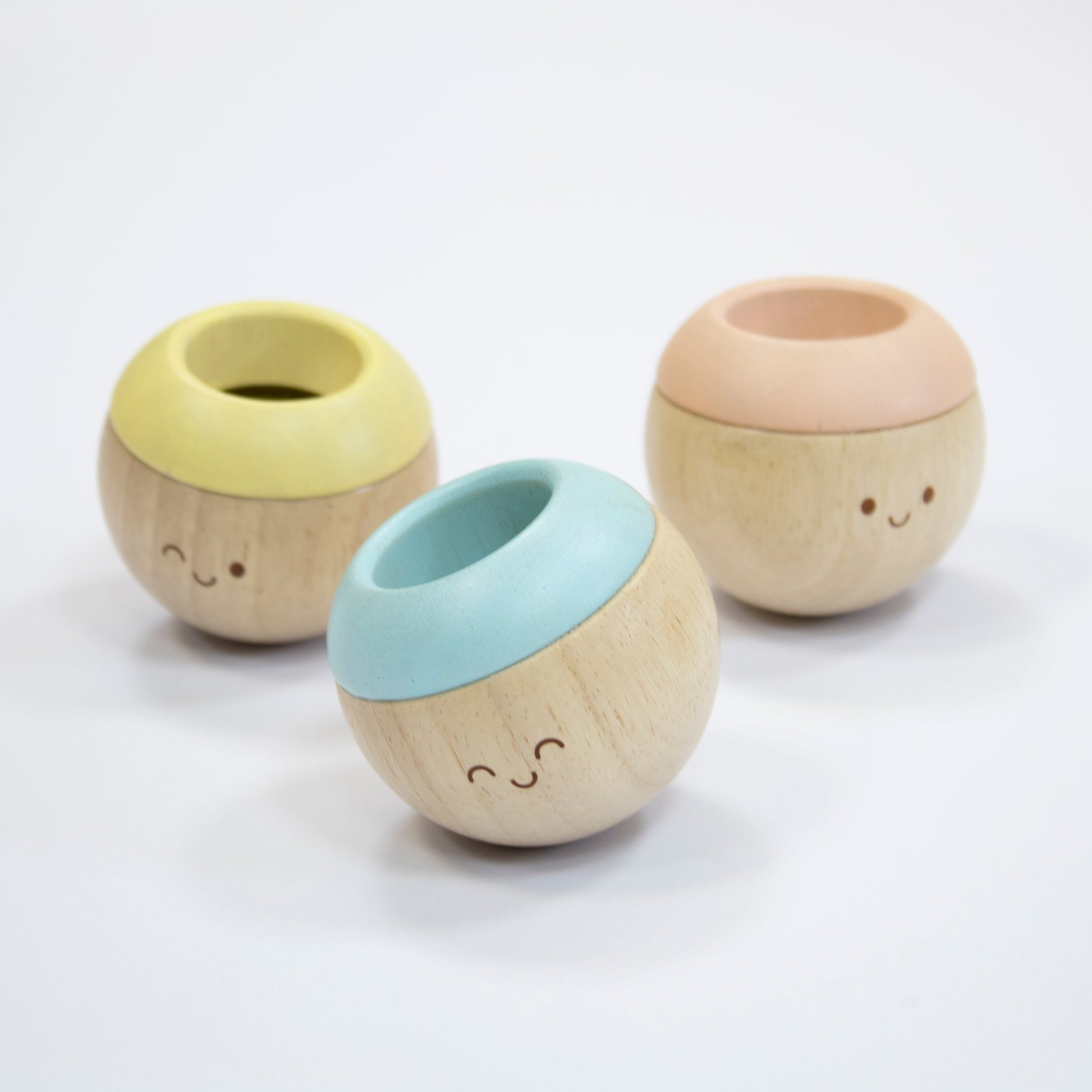 Organic Cotton Blanket and Wooden Sensory Balls Gift Set