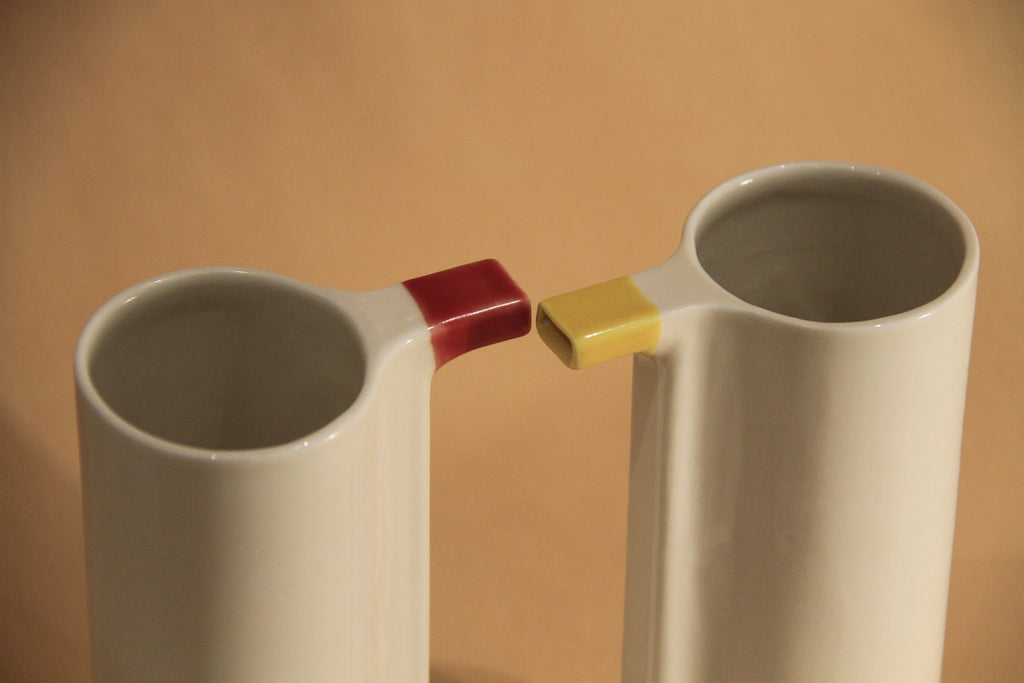 Tall Straw Cup in Red, Yellow or Blue