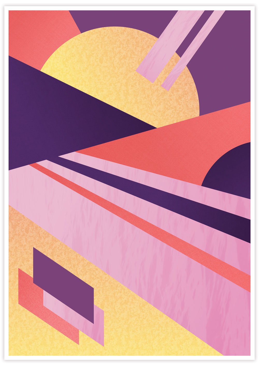 Miami Electric Retro Art Print