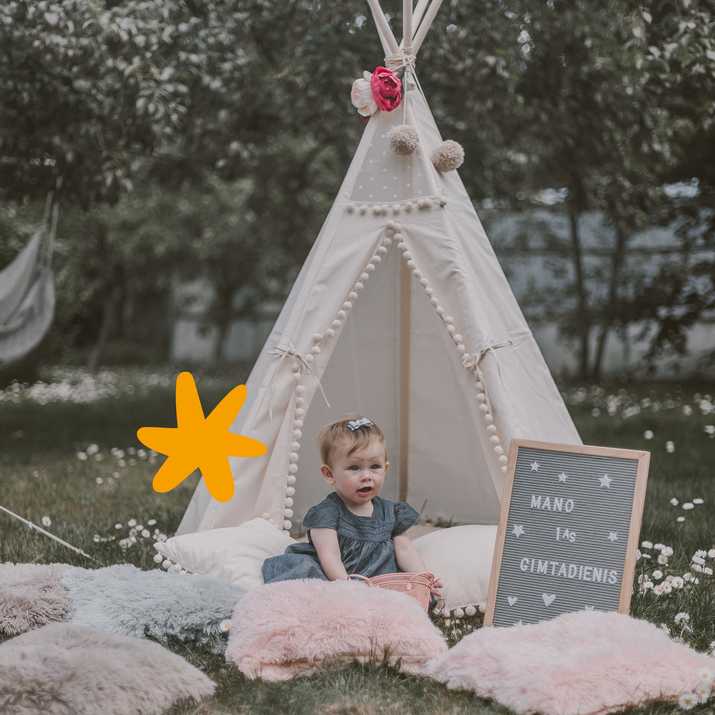 Original Play Tent with Pompoms
