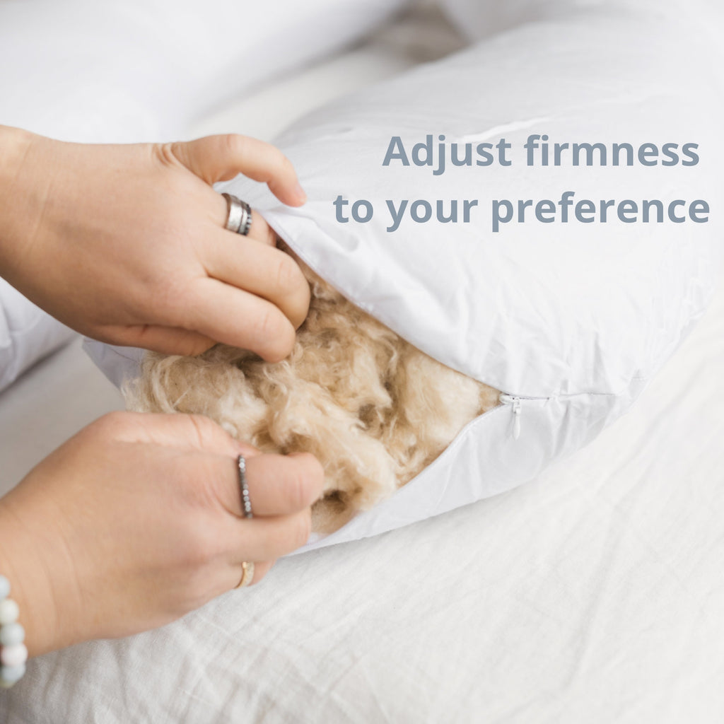 C-Shape Nursing and Pregnancy Pillow with Organic Cotton Cover