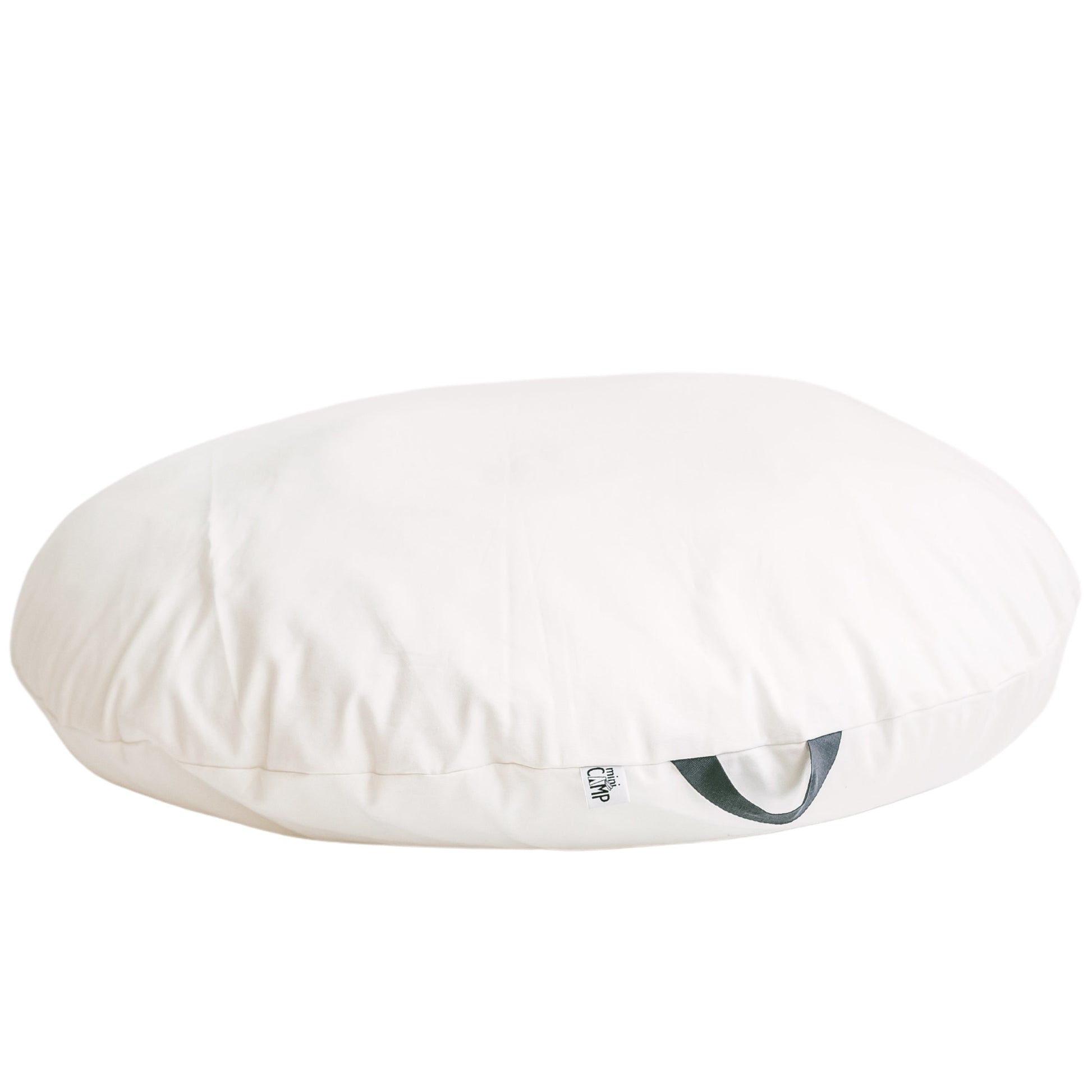 Lounger Floor Pillow with Handle in Milk Canvas