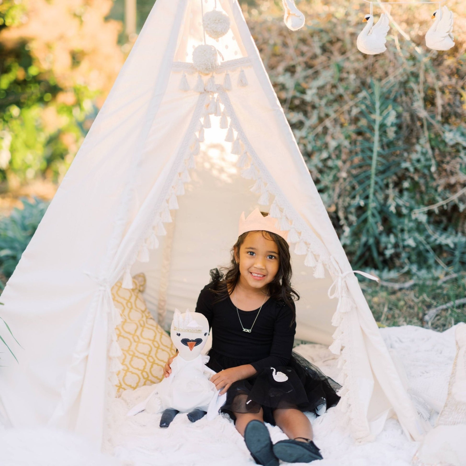 Boho Kids Teepee with Tassels