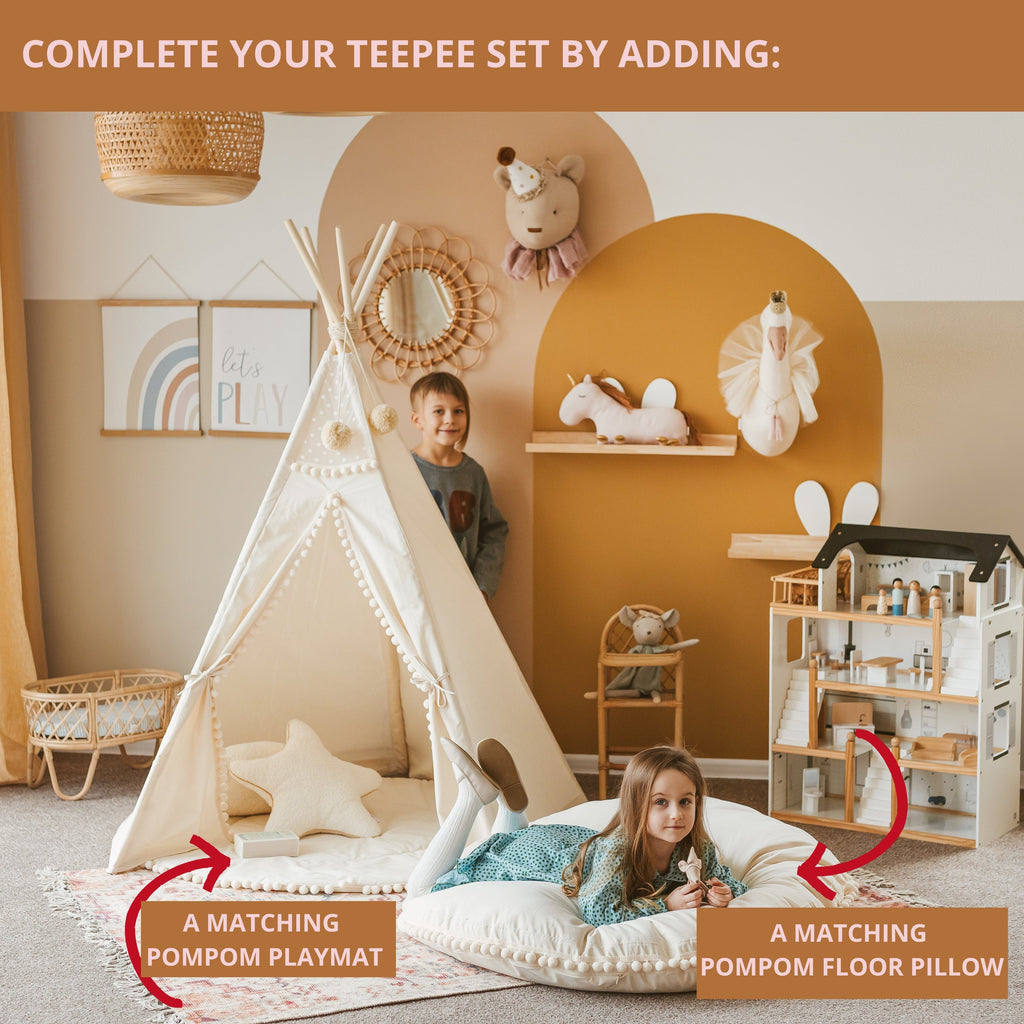 Original Play Tent with Pompoms